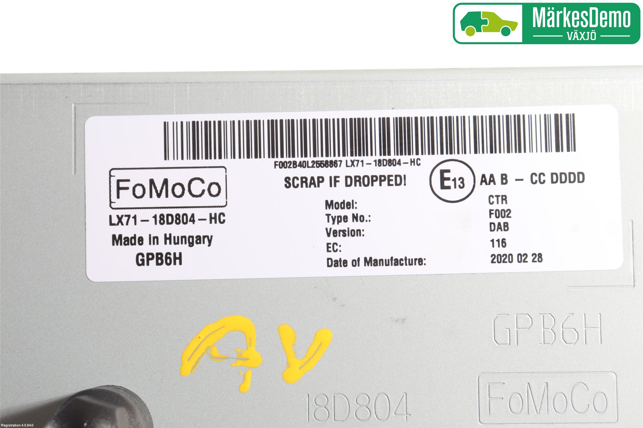 Ford FOCUS 19- Cd Radio - Multimediapanel