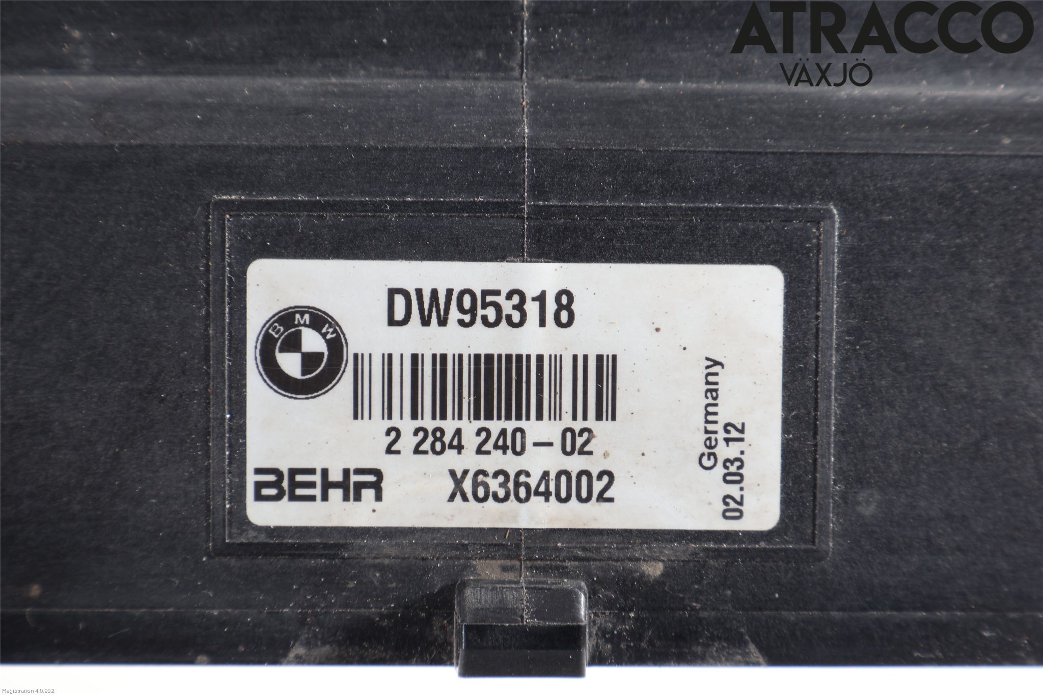 BMW 5 F10/F11/F18 09-17 Kylarfäste-Ram-Balk
