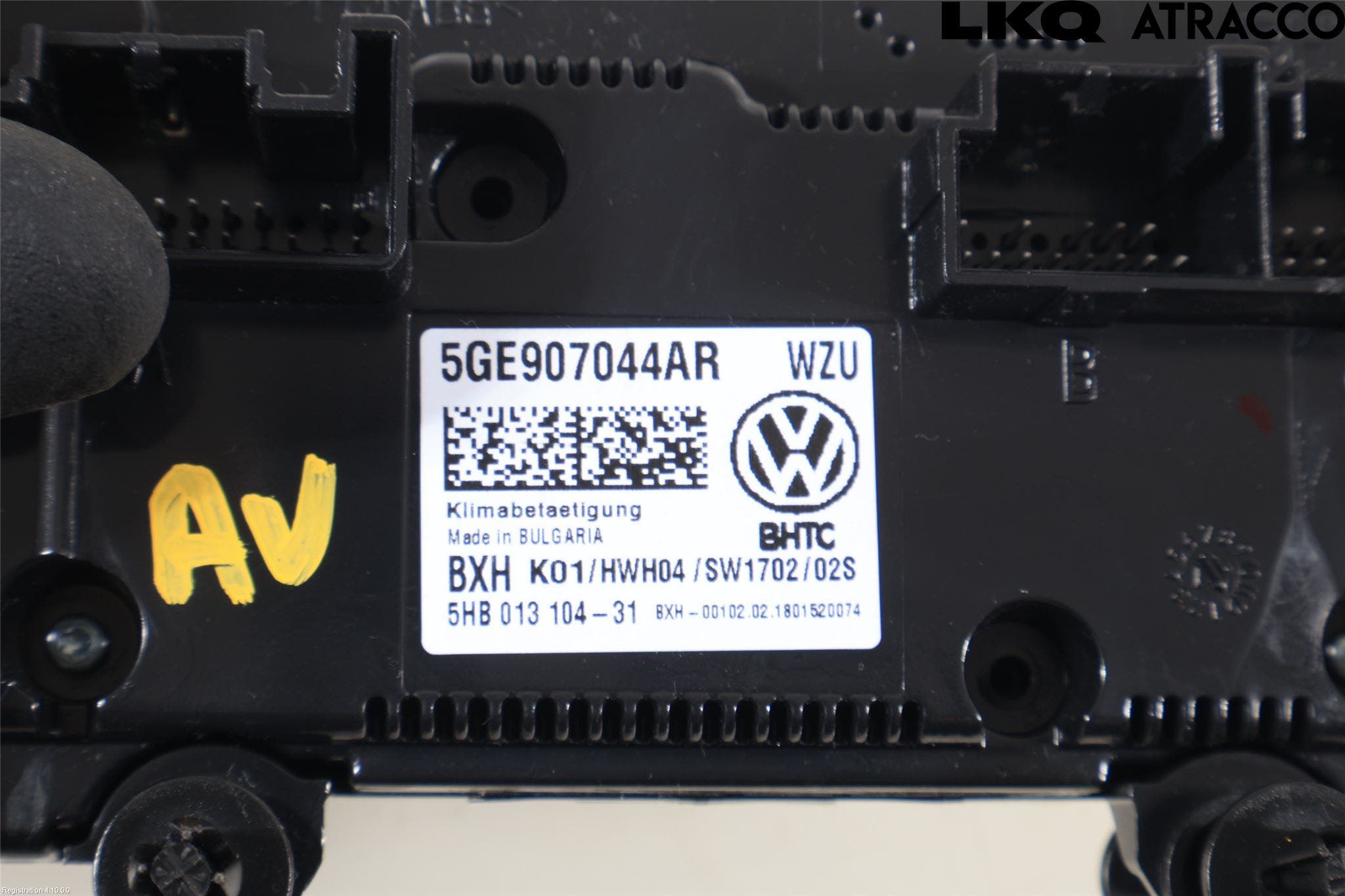 Volkswagen VW PASSAT 15-19 Ac Styrenhet Ac Manöveren