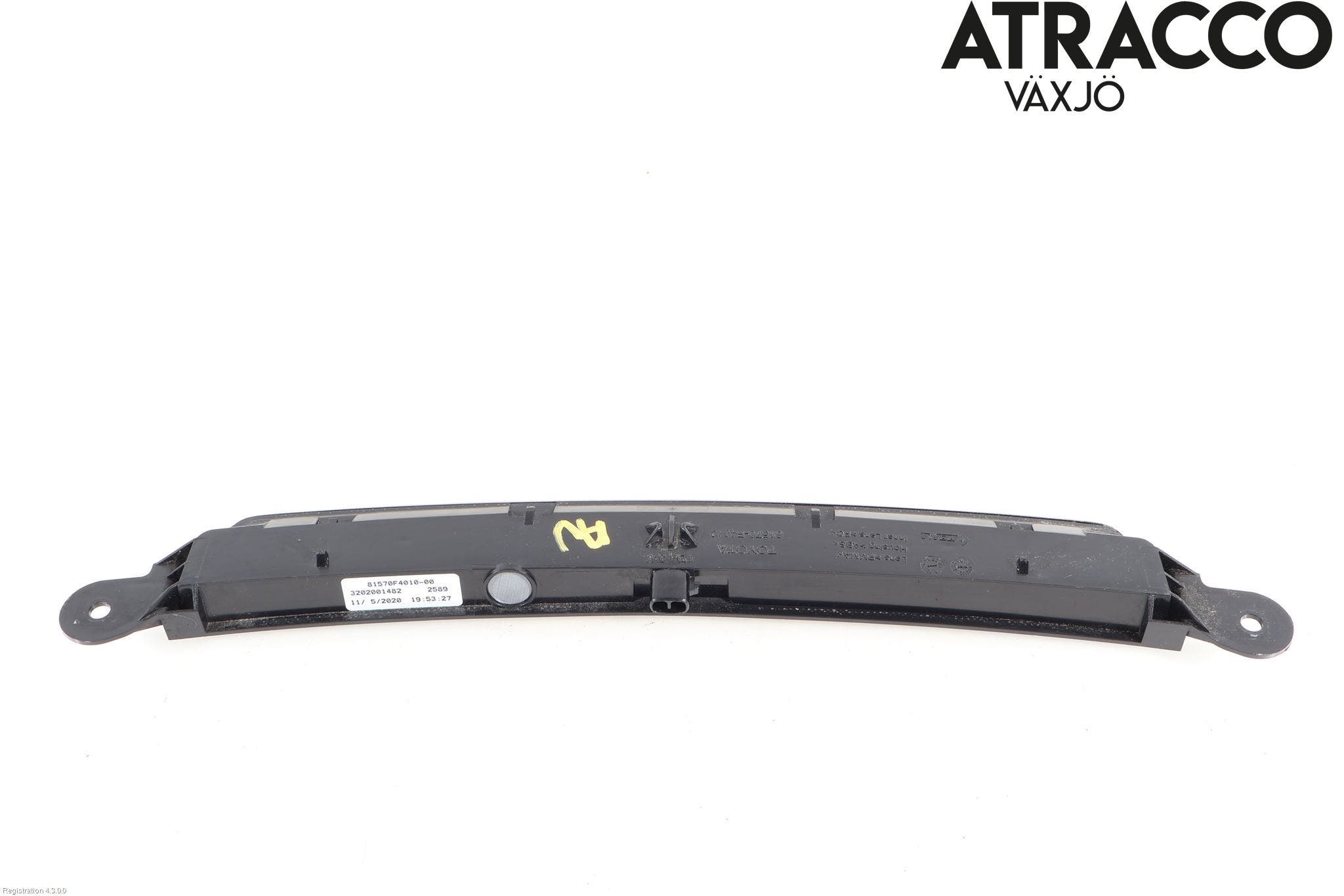 Toyota C-HR 16-23 Bromsljus Bakruta