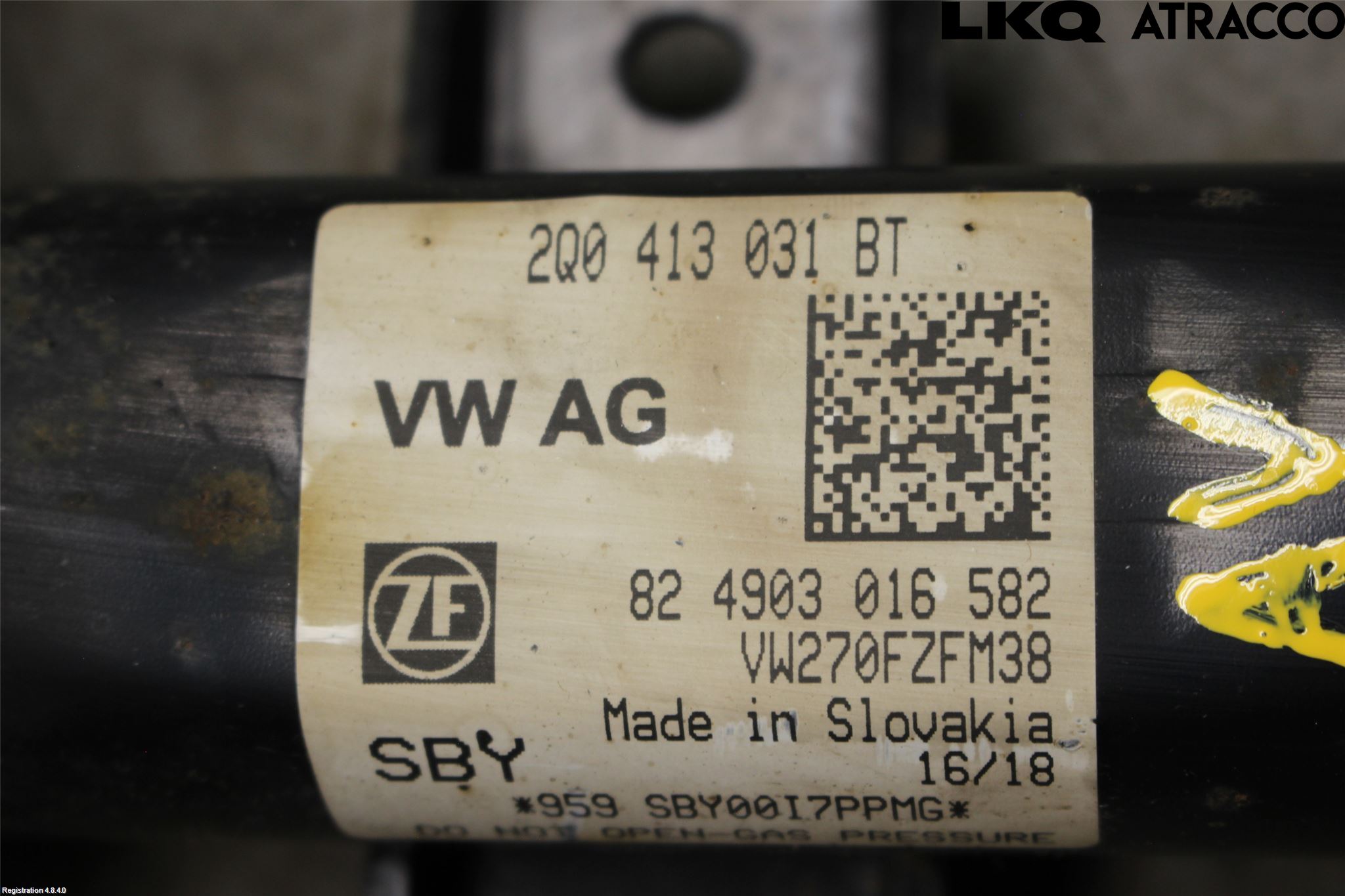 Volkswagen VW POLO VI 18->> Fjäderben Fram Vänster