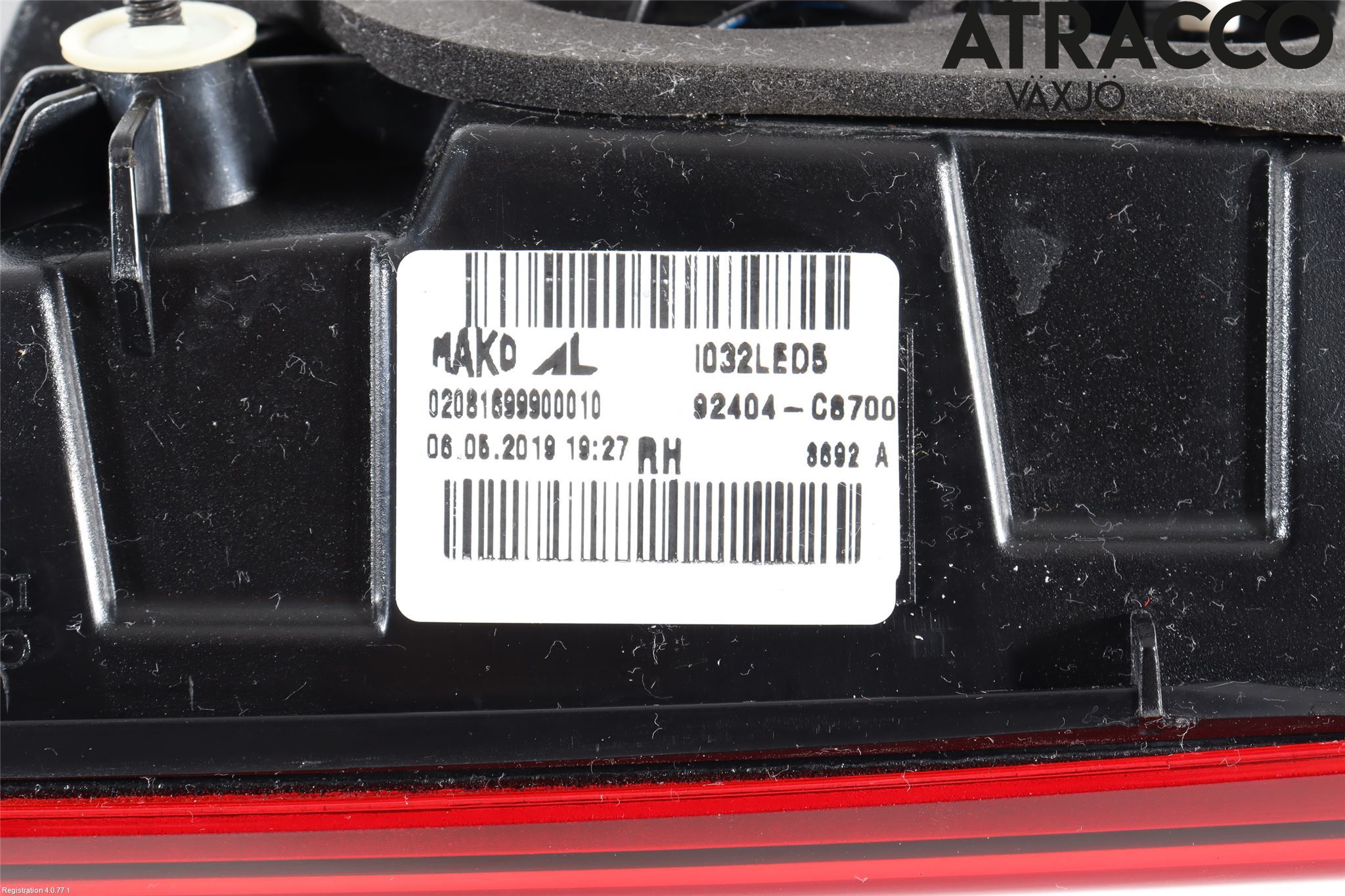 Hyundai i20 GB 15-20 Bakljus Lucka Hö
