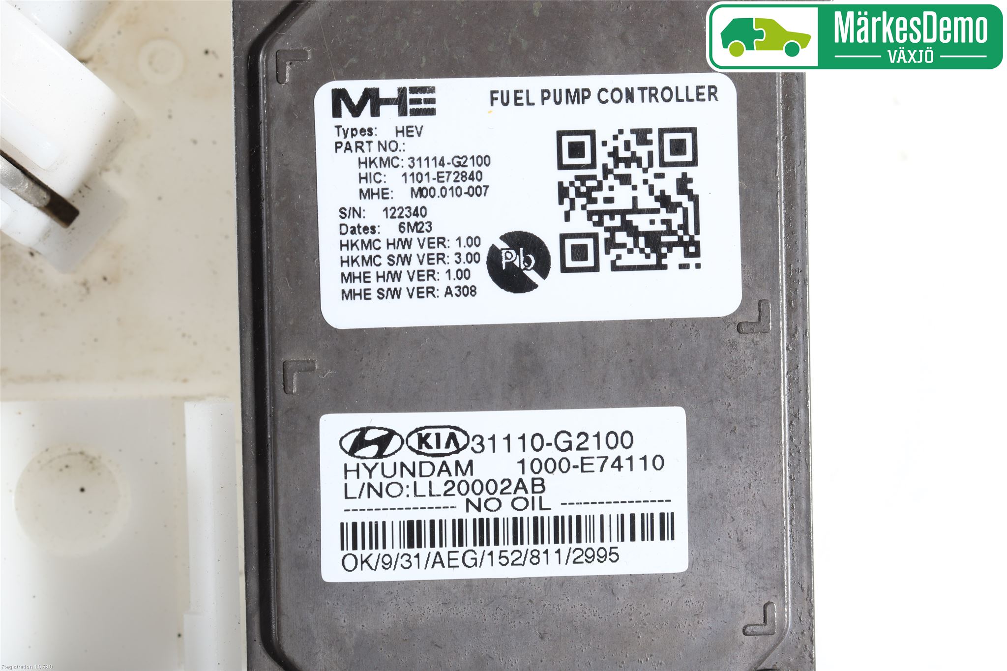 Hyundai IONIQ AE 17-22 Bränslepump El