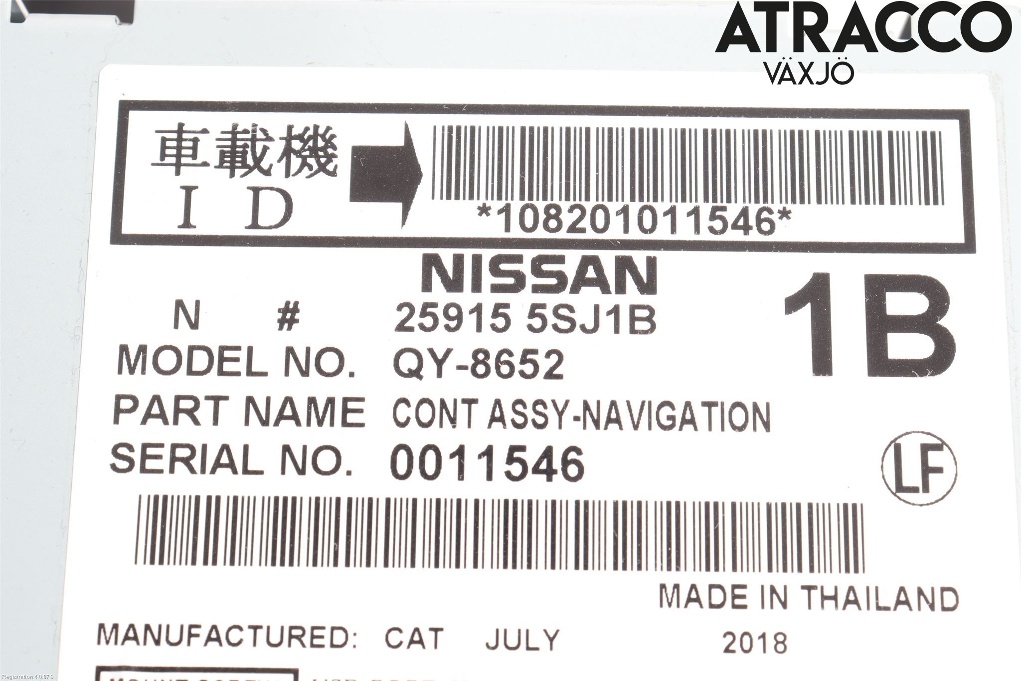 Nissan LEAF 18- Cd Radio - Multimediapanel