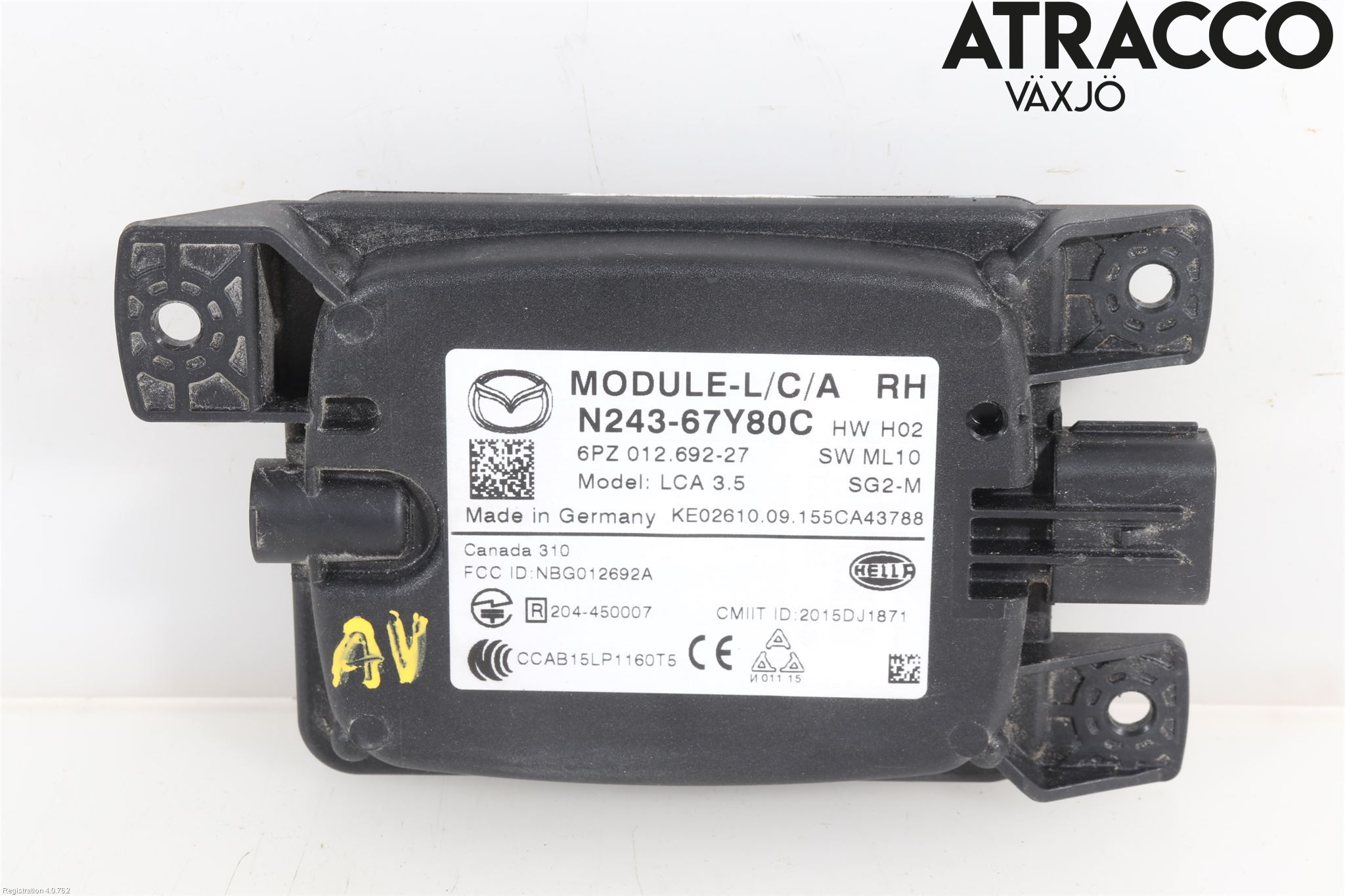 Mazda MX-5 IV (ND/ND2/ND3) MIATA 15- Sensor Aktivt Kollisionsskydd