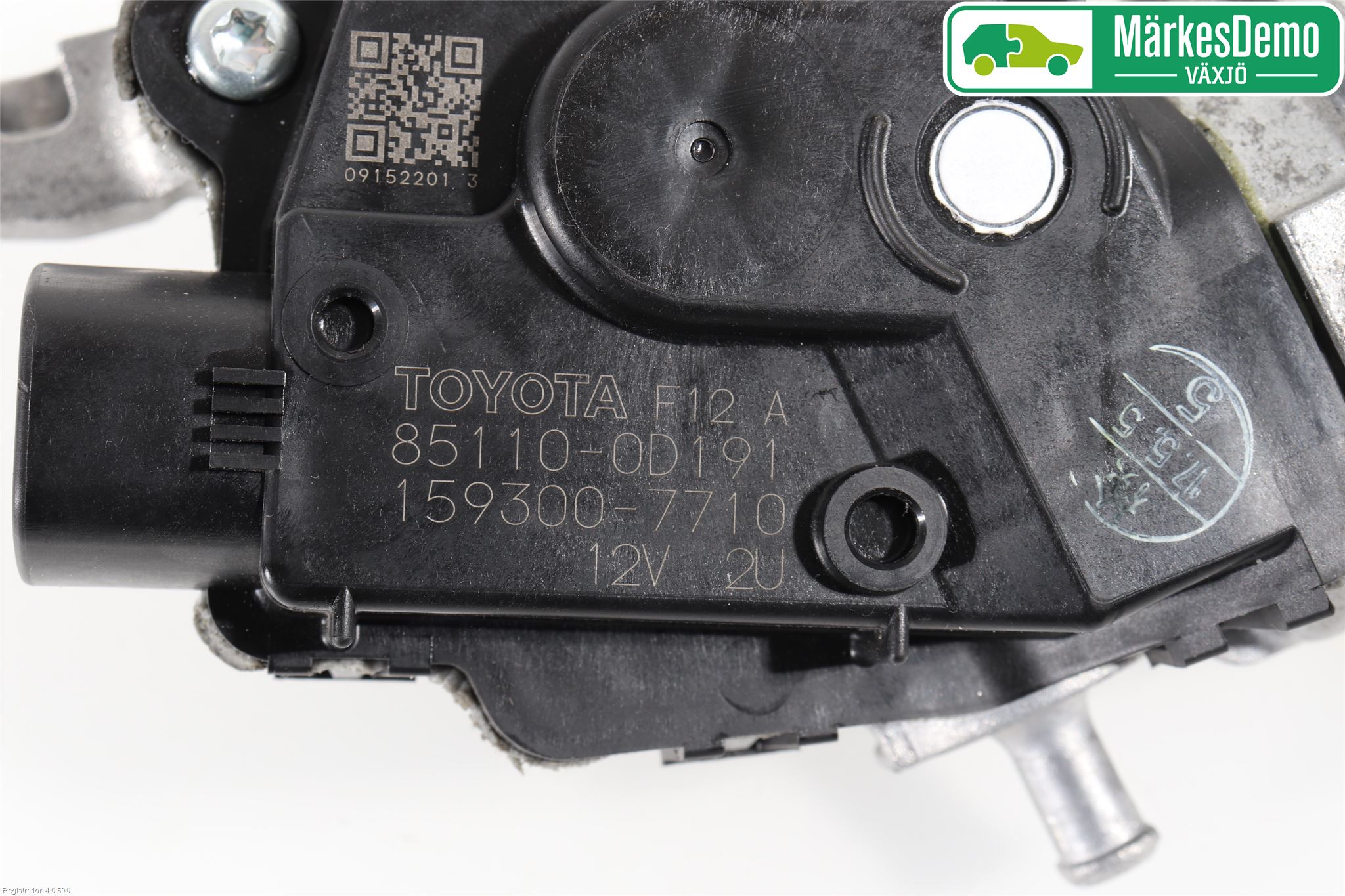 Toyota YARIS XP130 15-20 Torkarmotor Vindruta