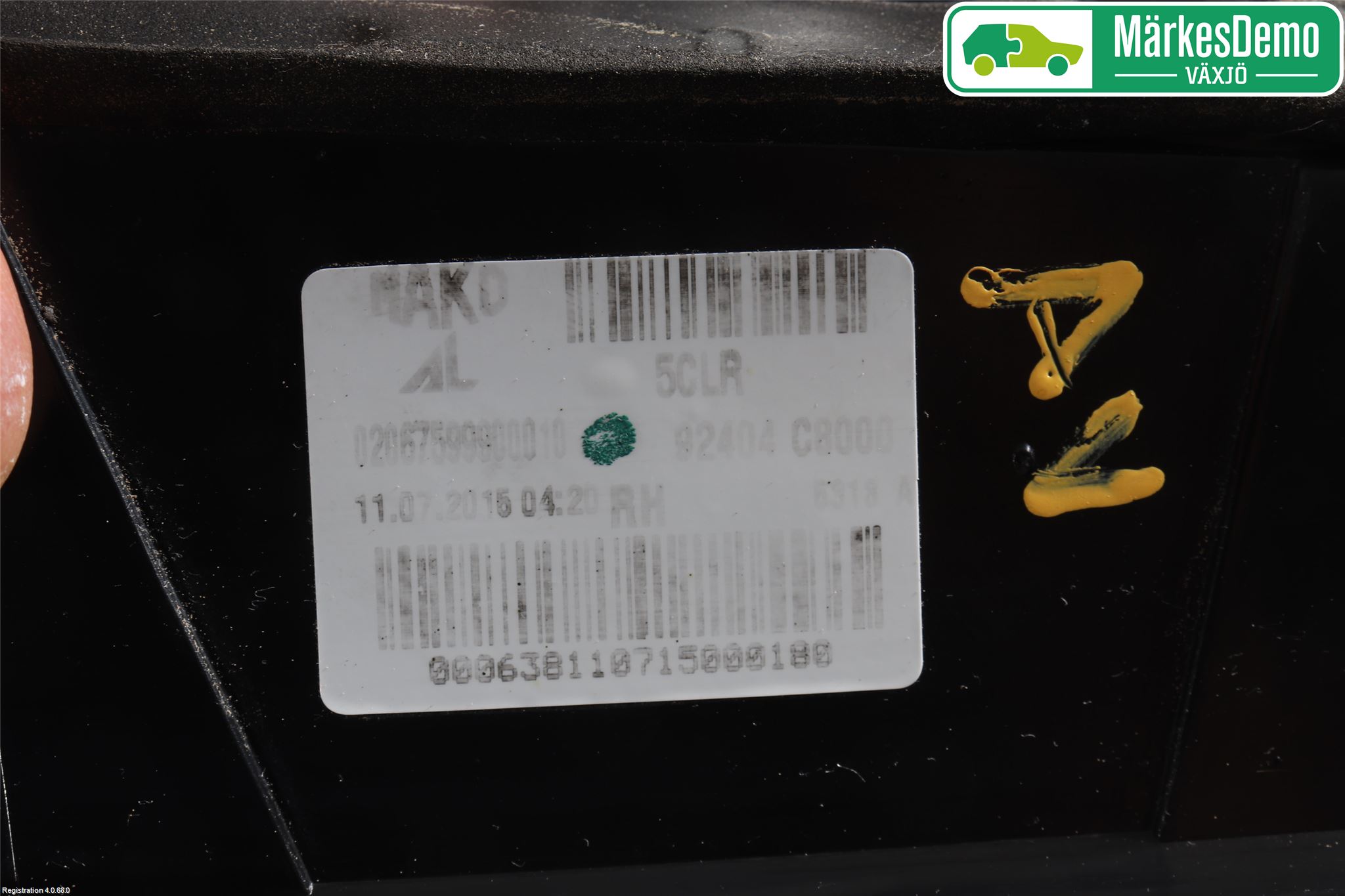 Hyundai i20 GB 15-20 Bakljus Lucka Hö