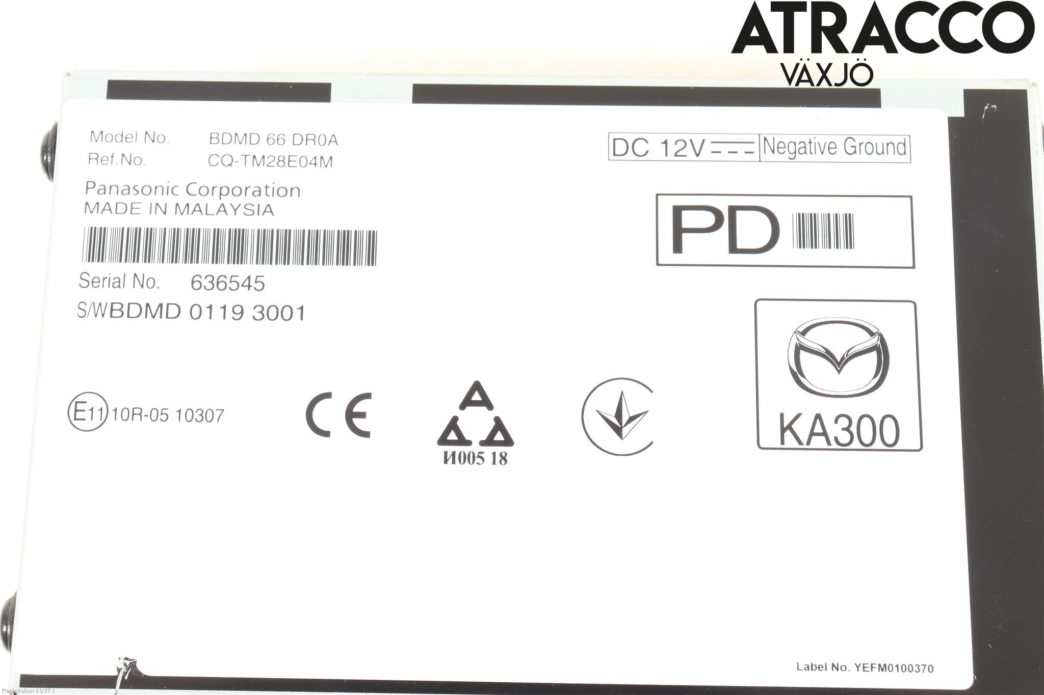 Mazda CX-30 20- Cd Radio - Multimediapanel