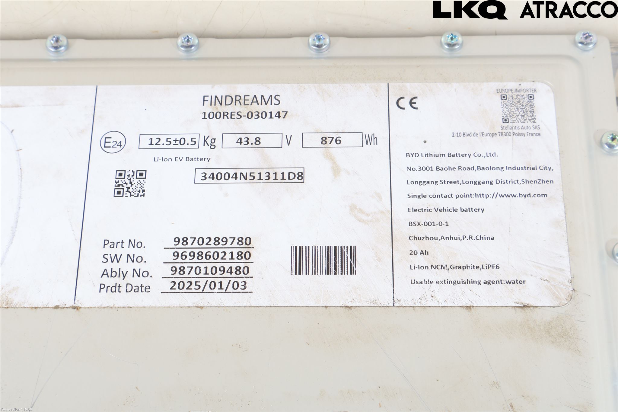 Opel MOKKA 21- Batteri Högspänning