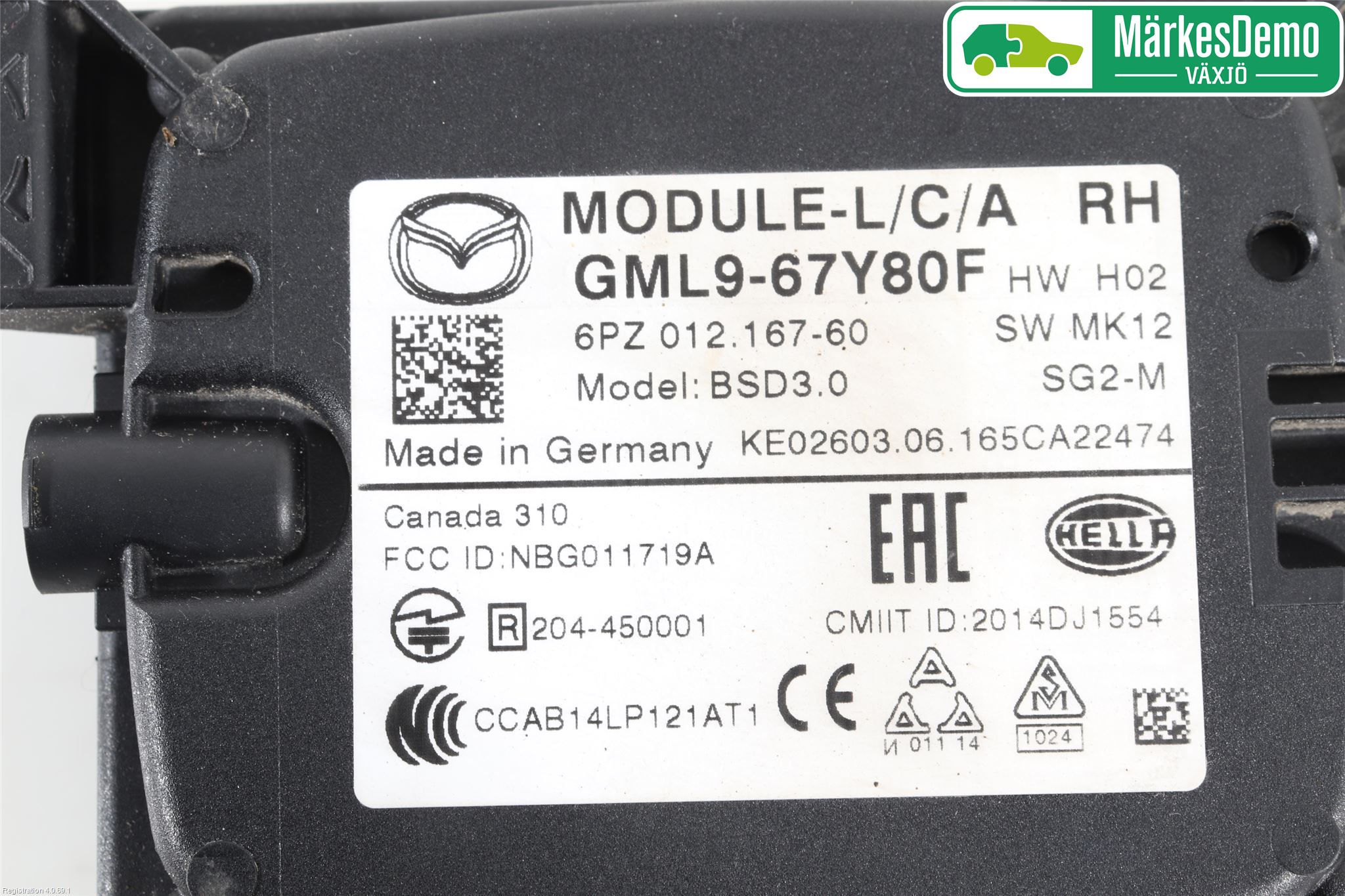 Mazda 6 13- Sensor Aktivt Kollisionsskydd
