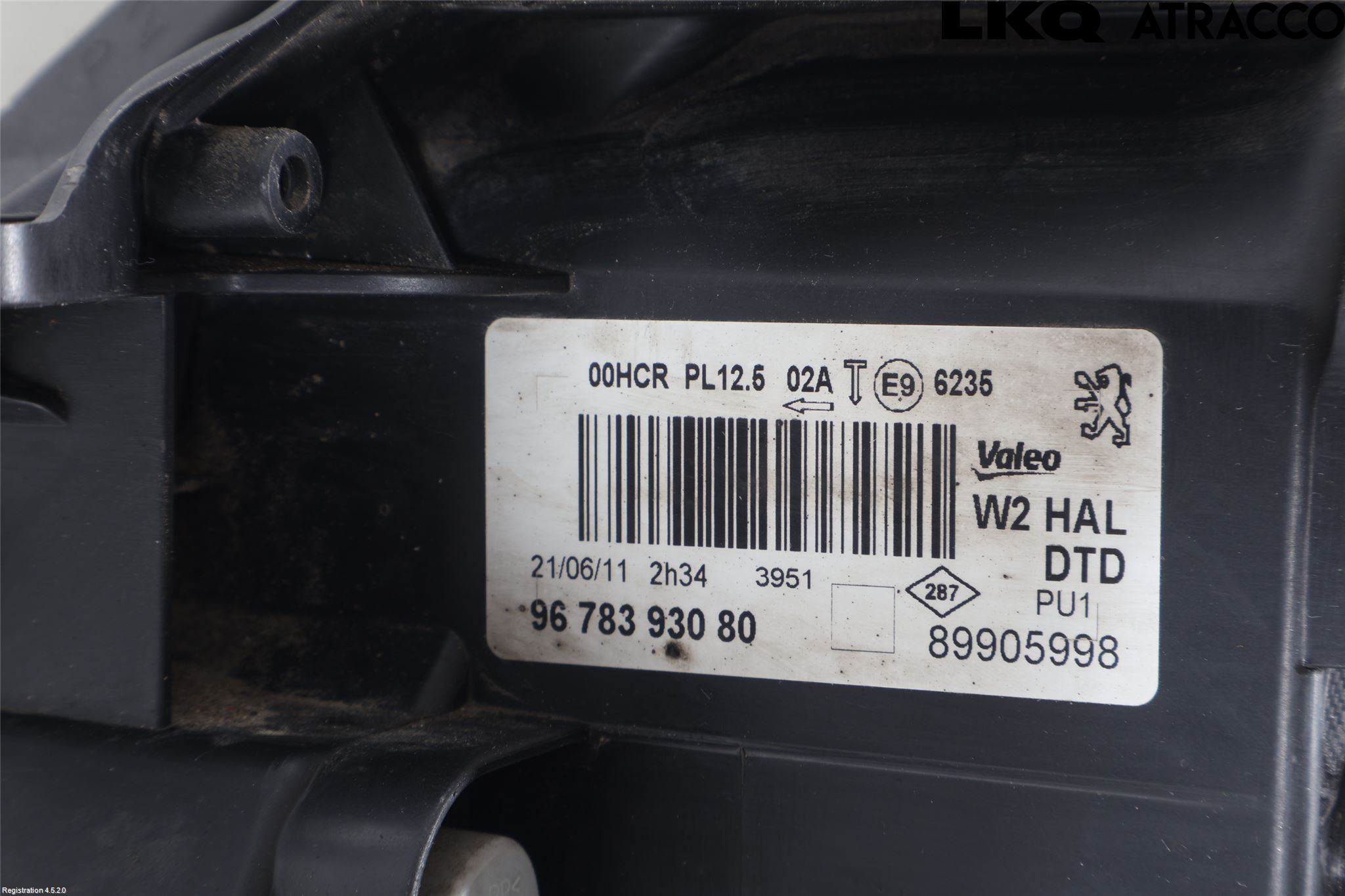 Peugeot 508 11-18 Strålkastare Höger