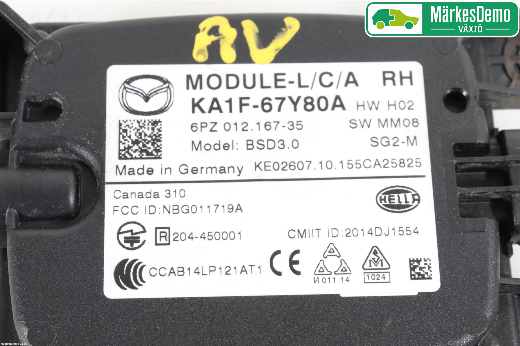Mazda CX-5 12-17 Sensor Aktivt Kollisionsskydd