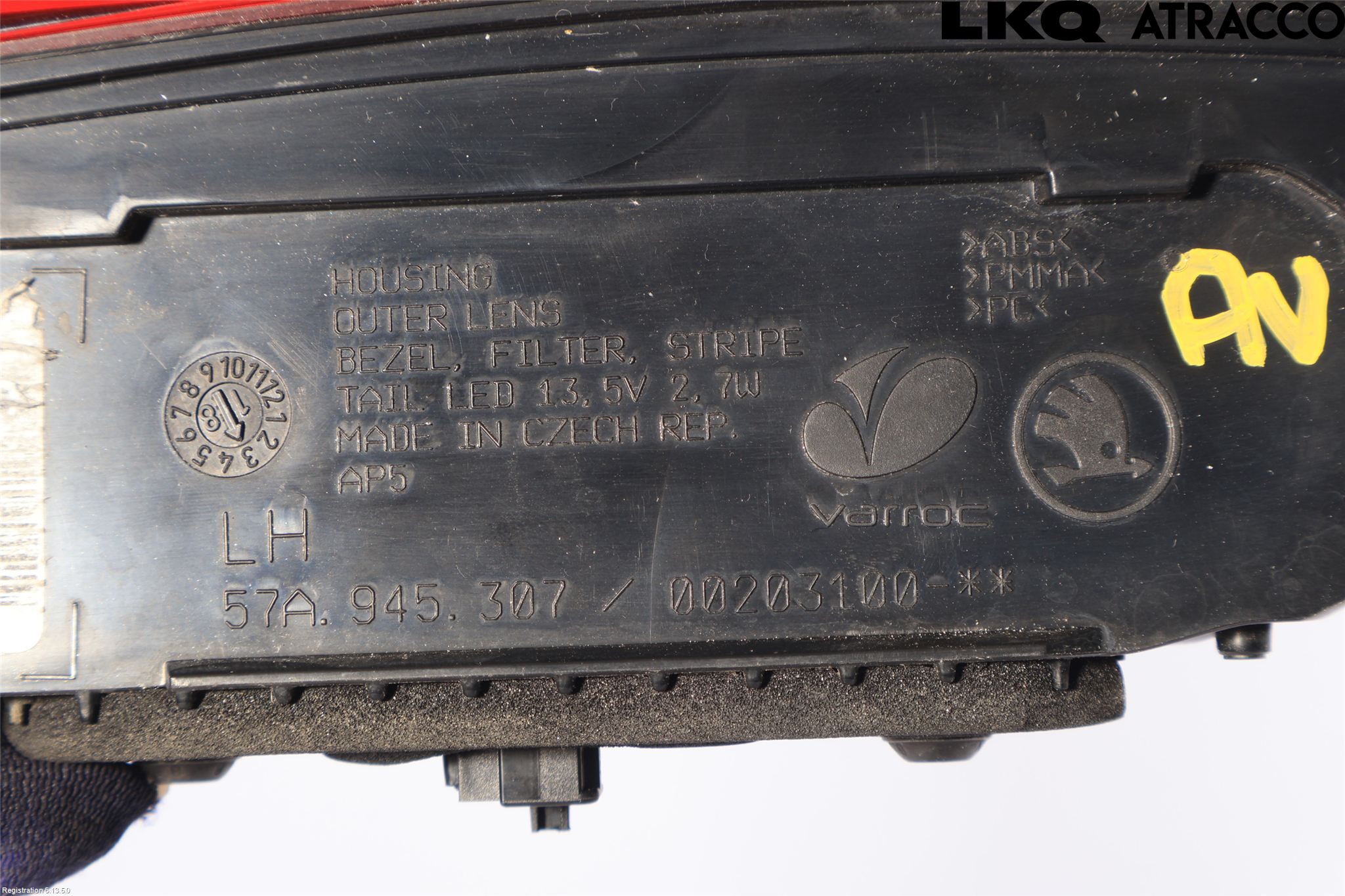 Skoda KAROQ 18- Bakljus Lucka Vä