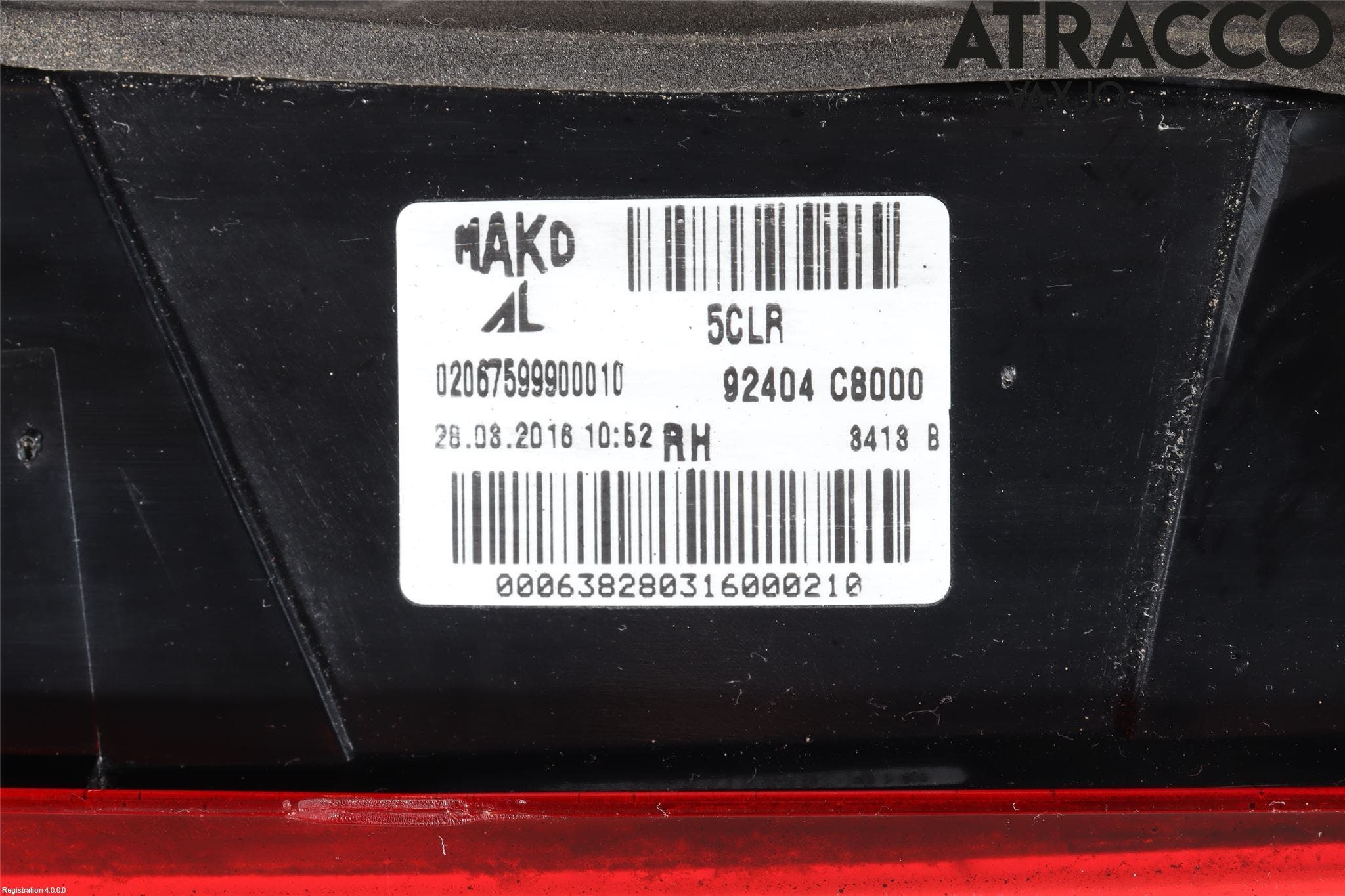 Hyundai i20 GB 15-20 Bakljus Lucka Hö