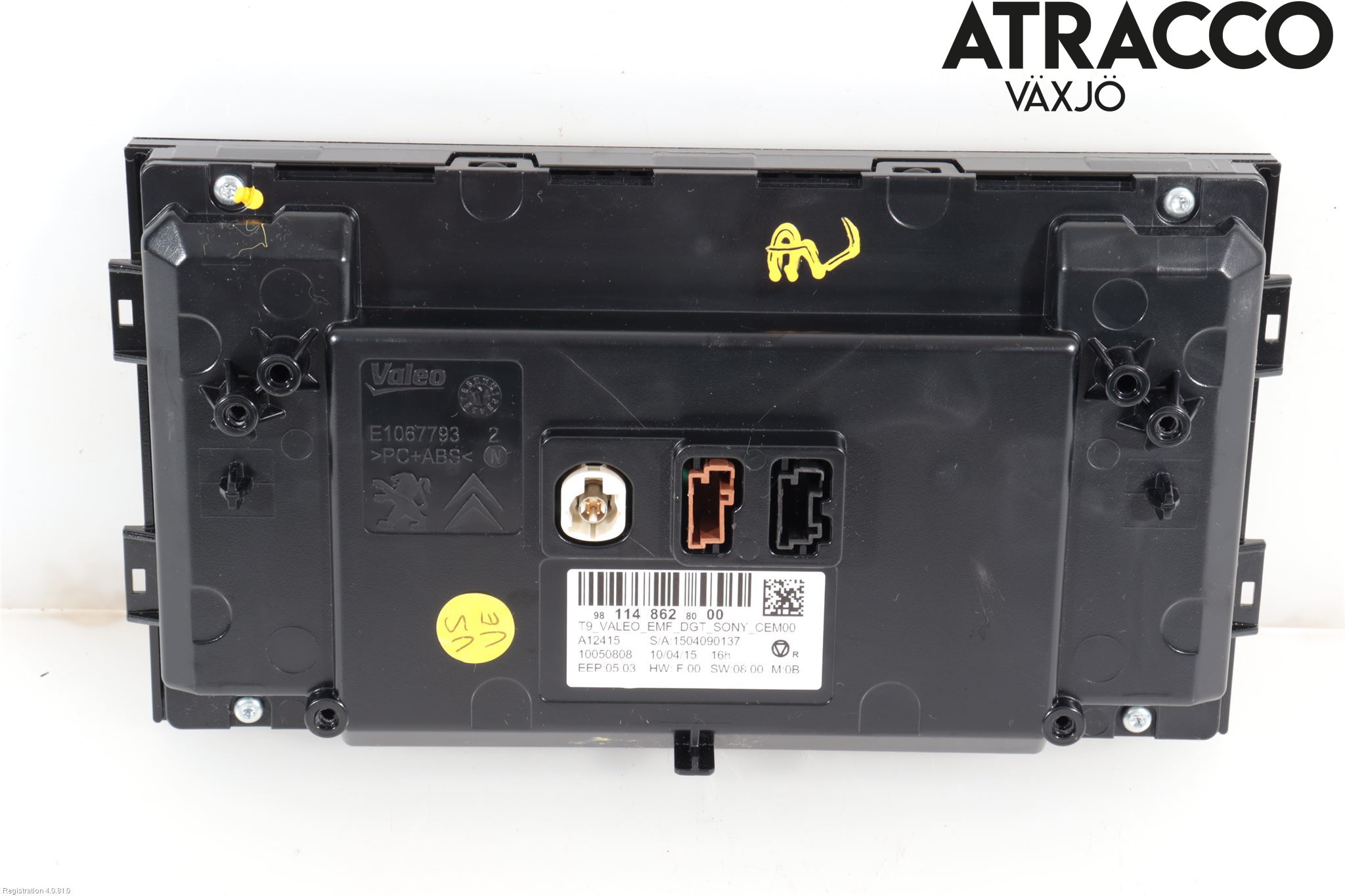 Peugeot 308 14-21 Multifunktionsdisplay