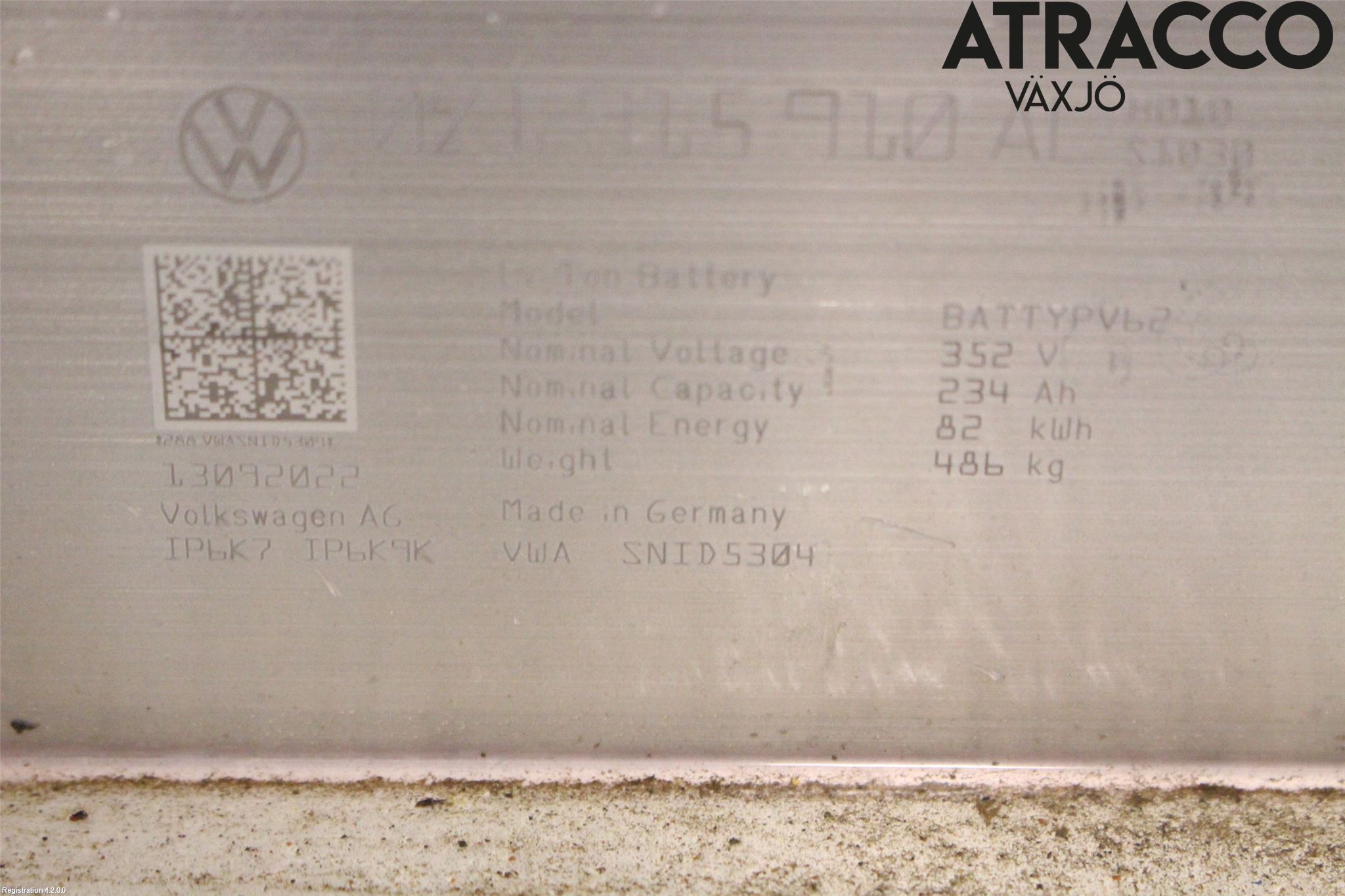 Volkswagen VW ID.4 21- Batteri Högspänning