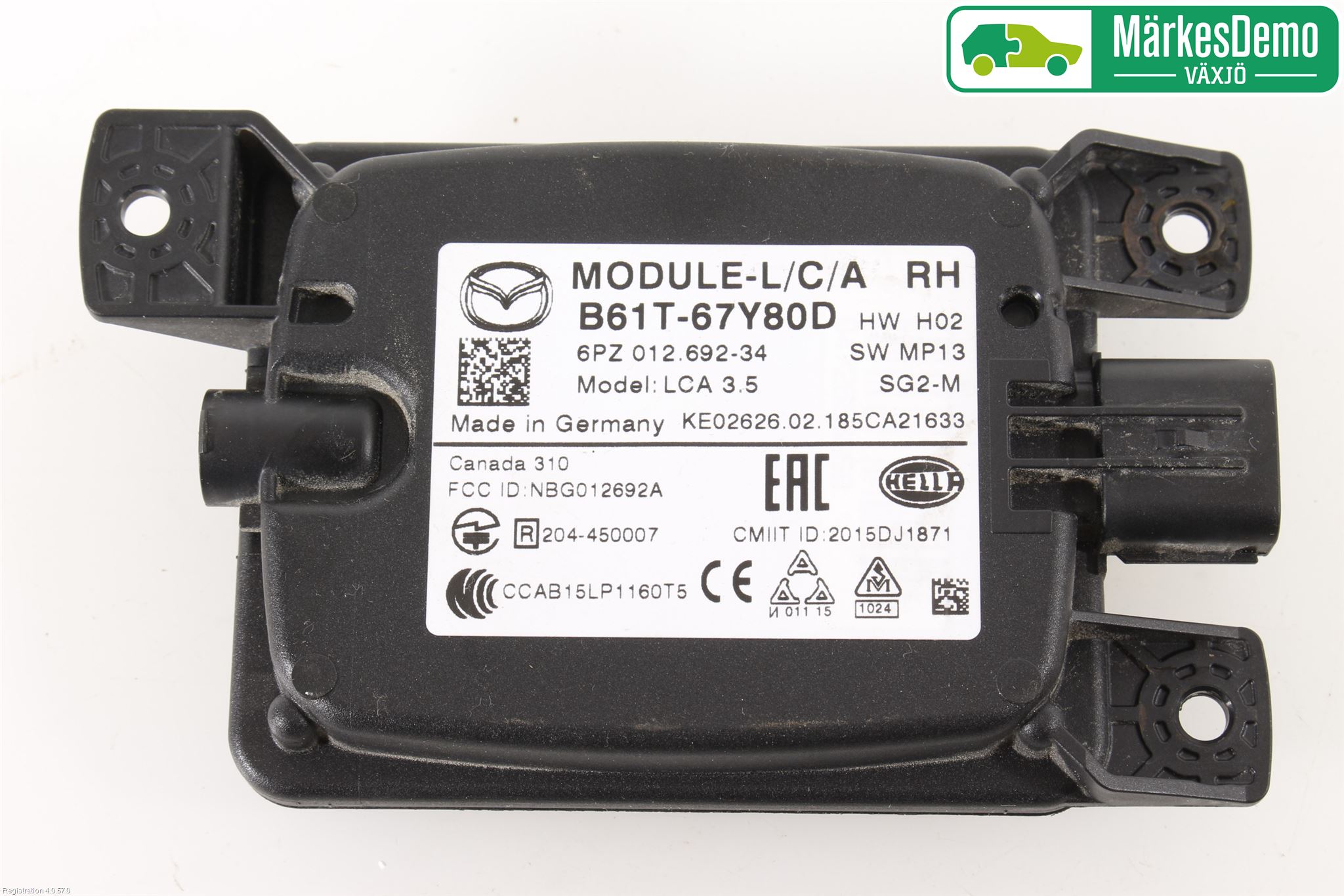 Mazda 3 III 14-19 Sensor Aktivt Kollisionsskydd