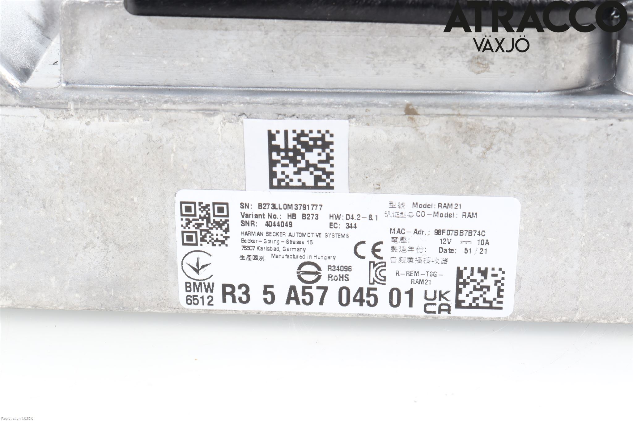 BMW 3 G20/G21/G80/G81 19- Styrenhet Övrigt