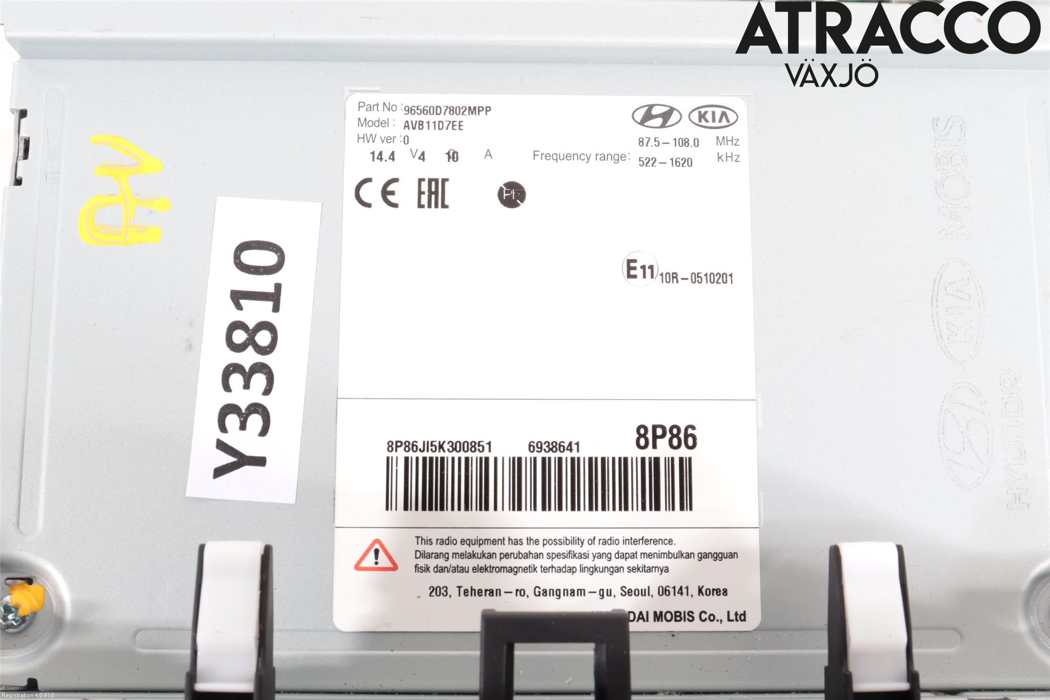 Hyundai TUCSON 05- Cd Radio - Multimediapanel