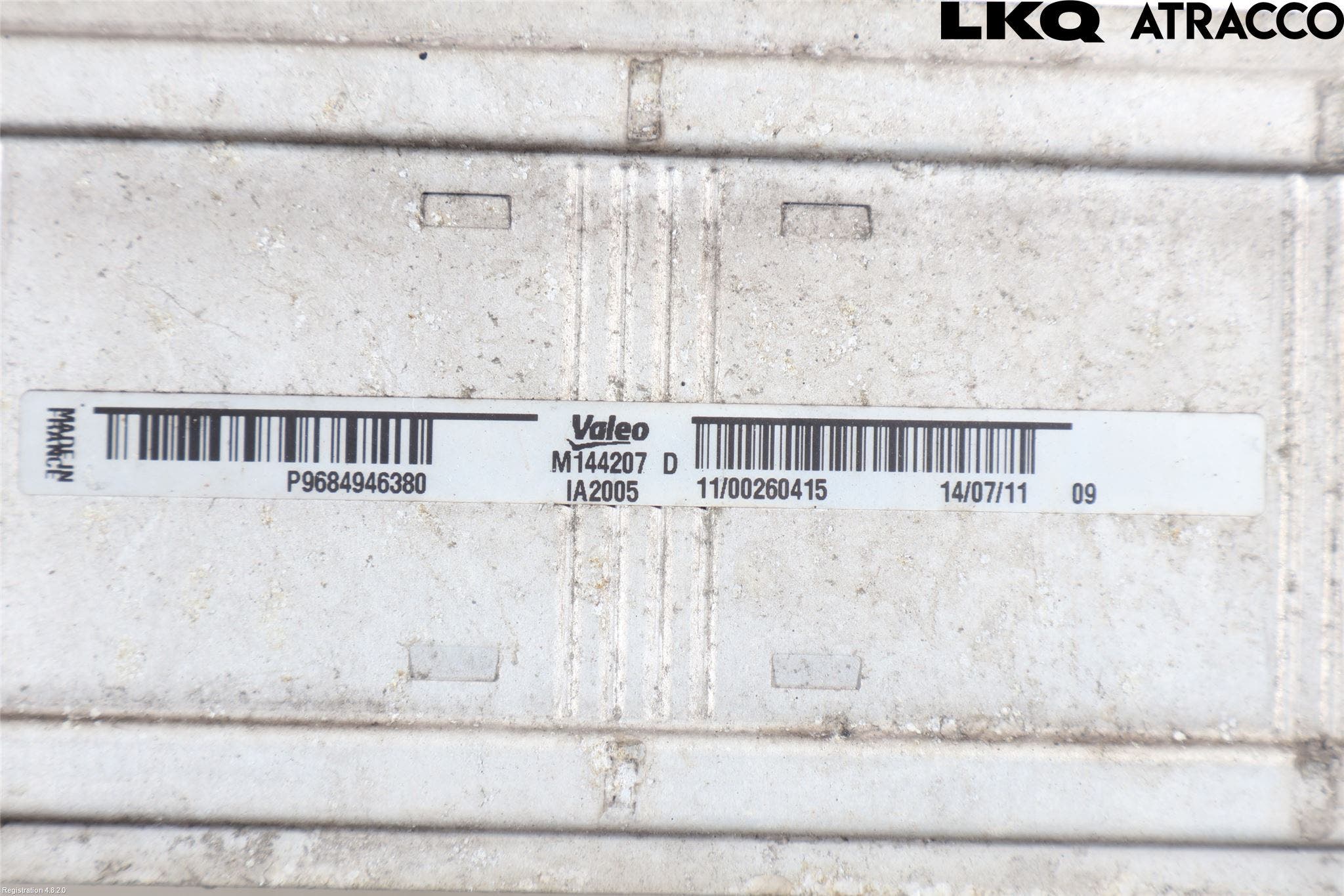 Peugeot 508 11-18 Laddluft-Intercooler Kyl