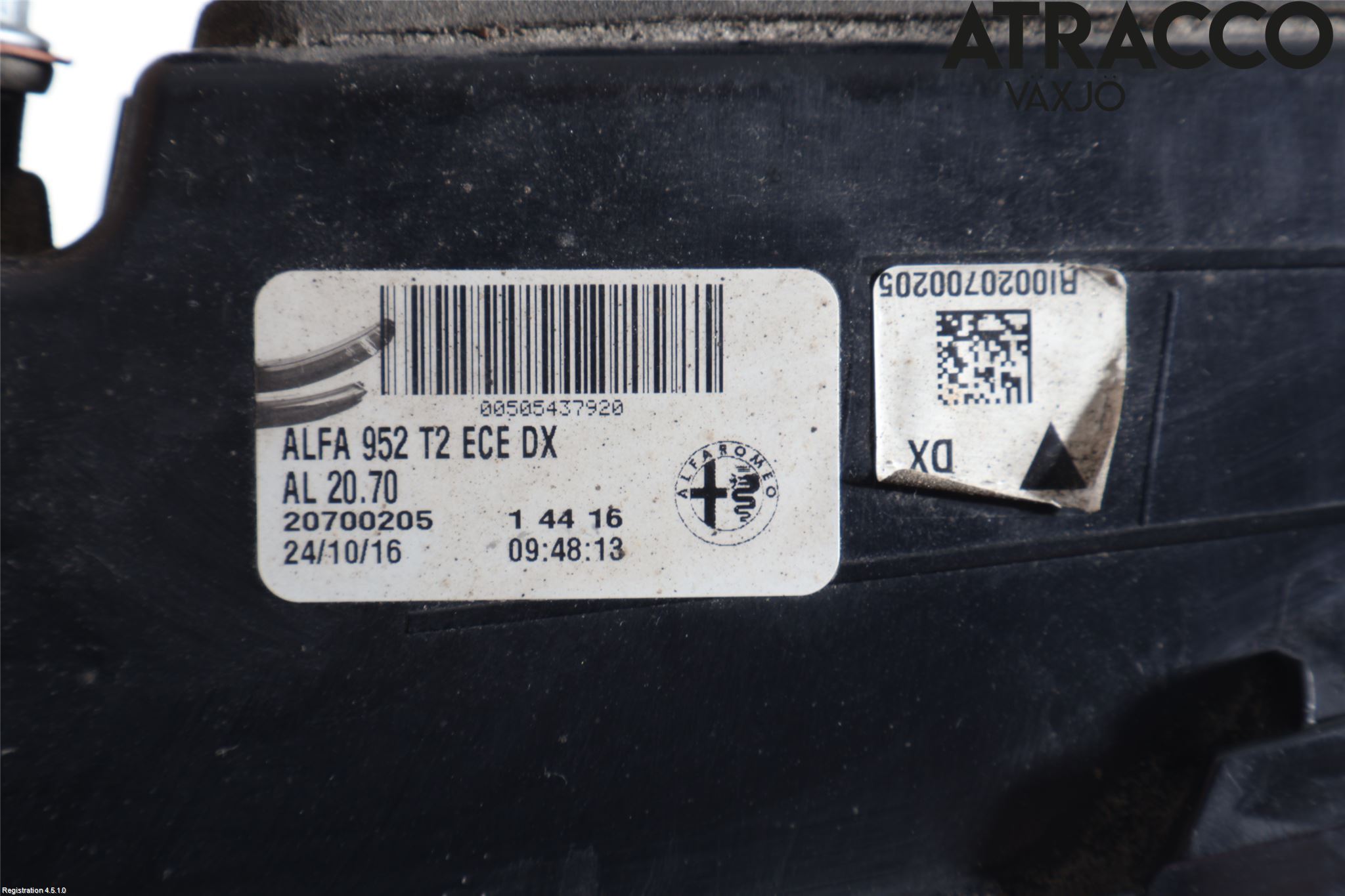 Alfa GIULIA Bakljus Lucka Hö