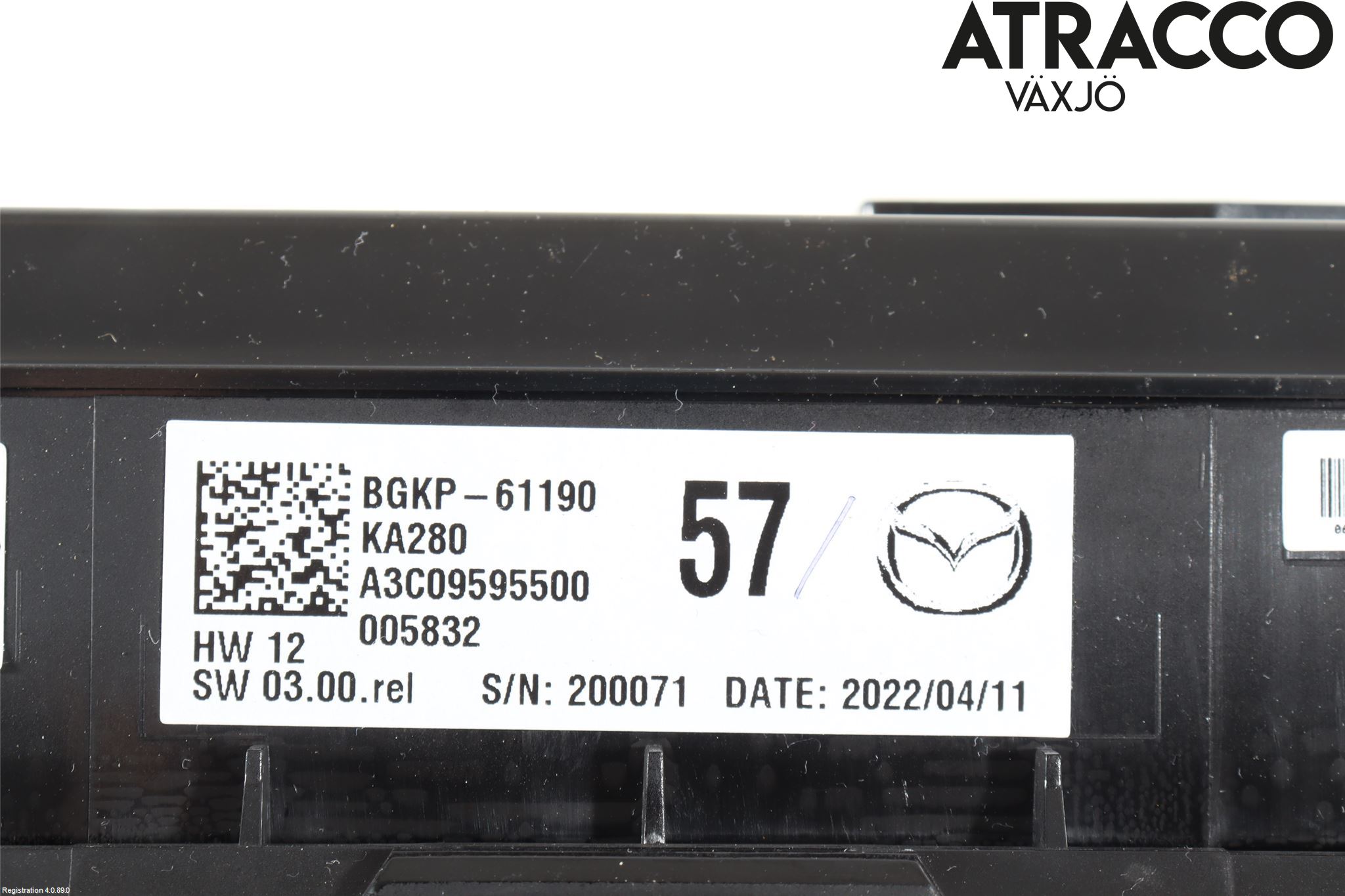 Mazda CX-30 20- Ac Styrenhet Ac Manöveren