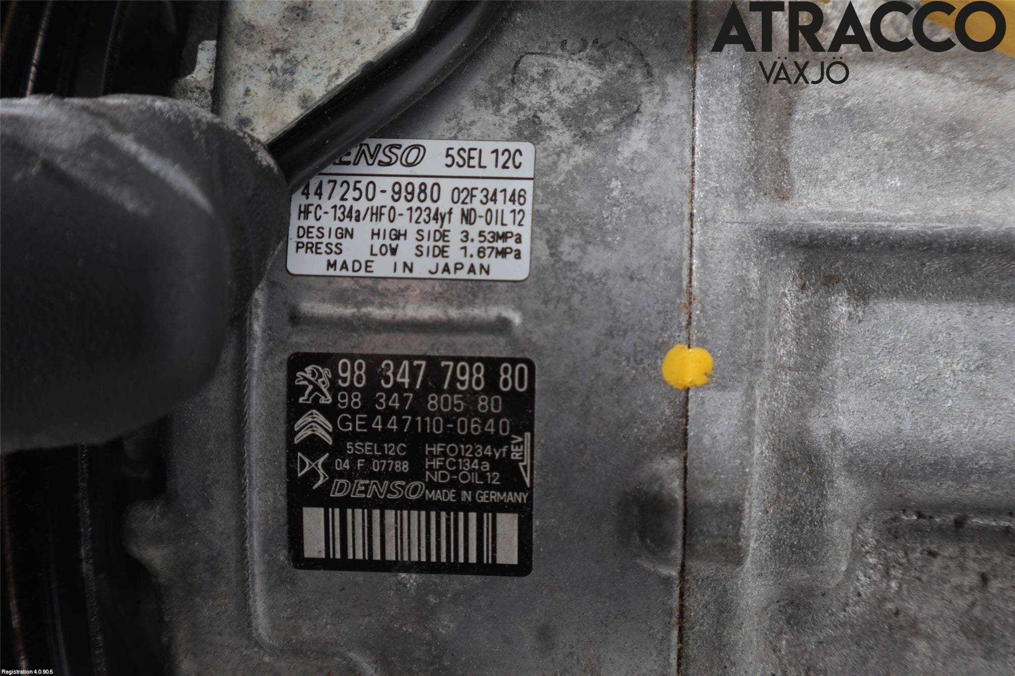 Citroen C3 AIRCROSS 18-23 Ac Kompressor