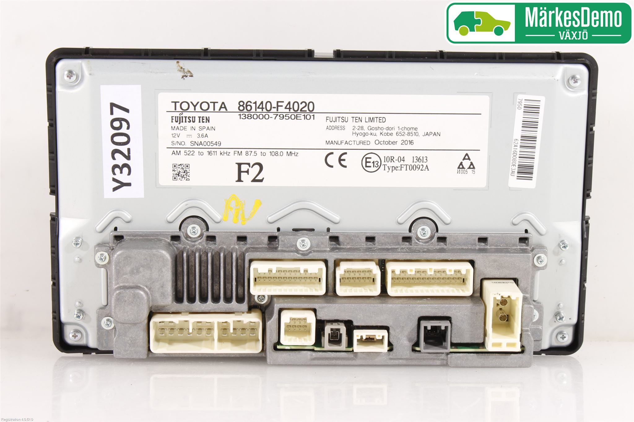 Toyota C-HR 16-23 Cd Radio - Multimediapanel
