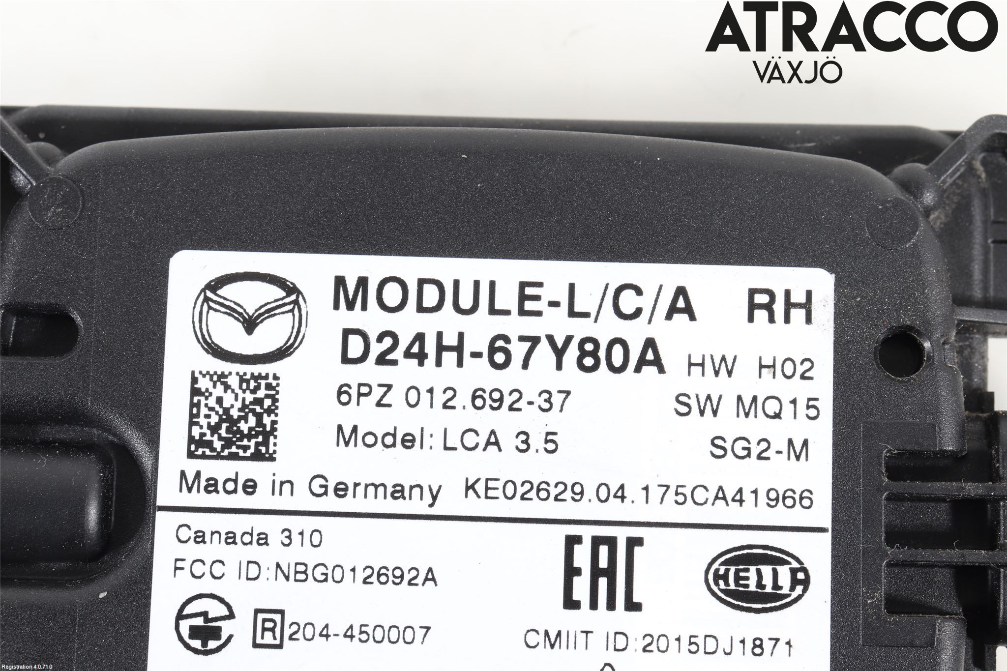 Mazda CX-3 Sensor Aktivt Kollisionsskydd