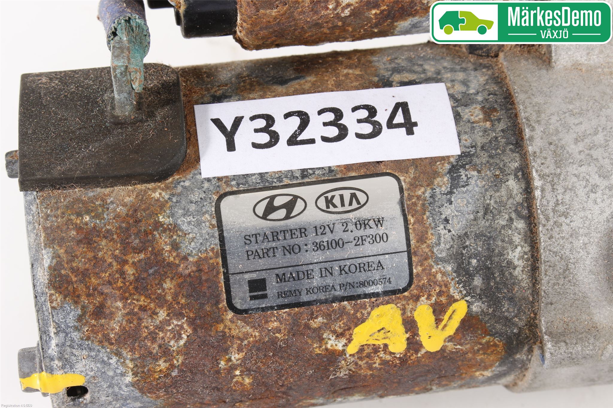 Hyundai TUCSON 05- Startmotor Diesel