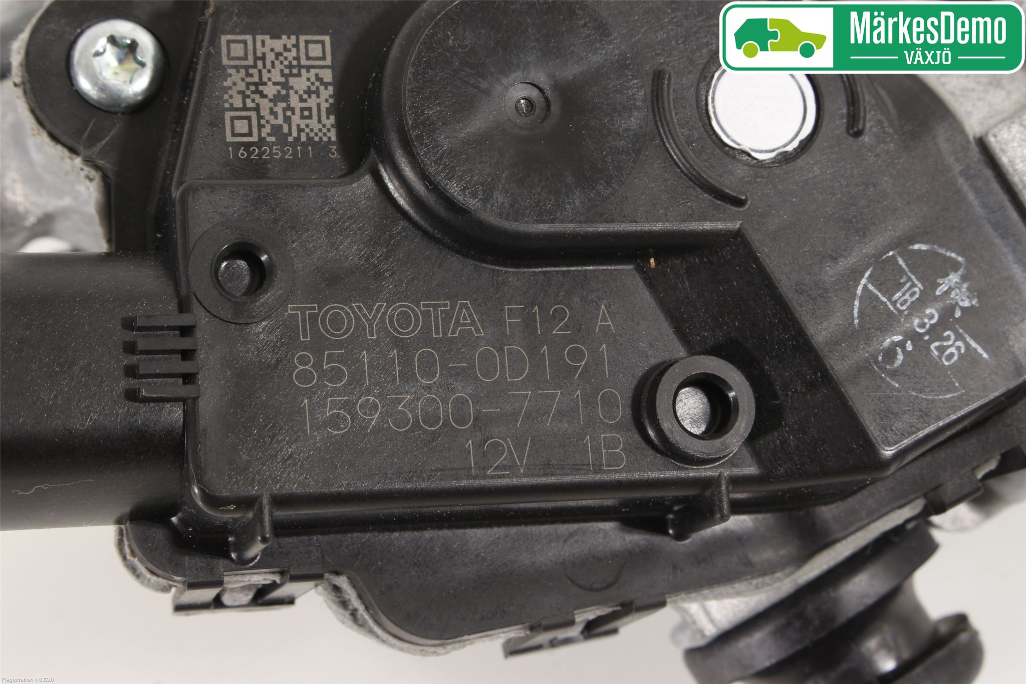 Toyota YARIS XP130 15-20 Torkarmekanism Vindruta