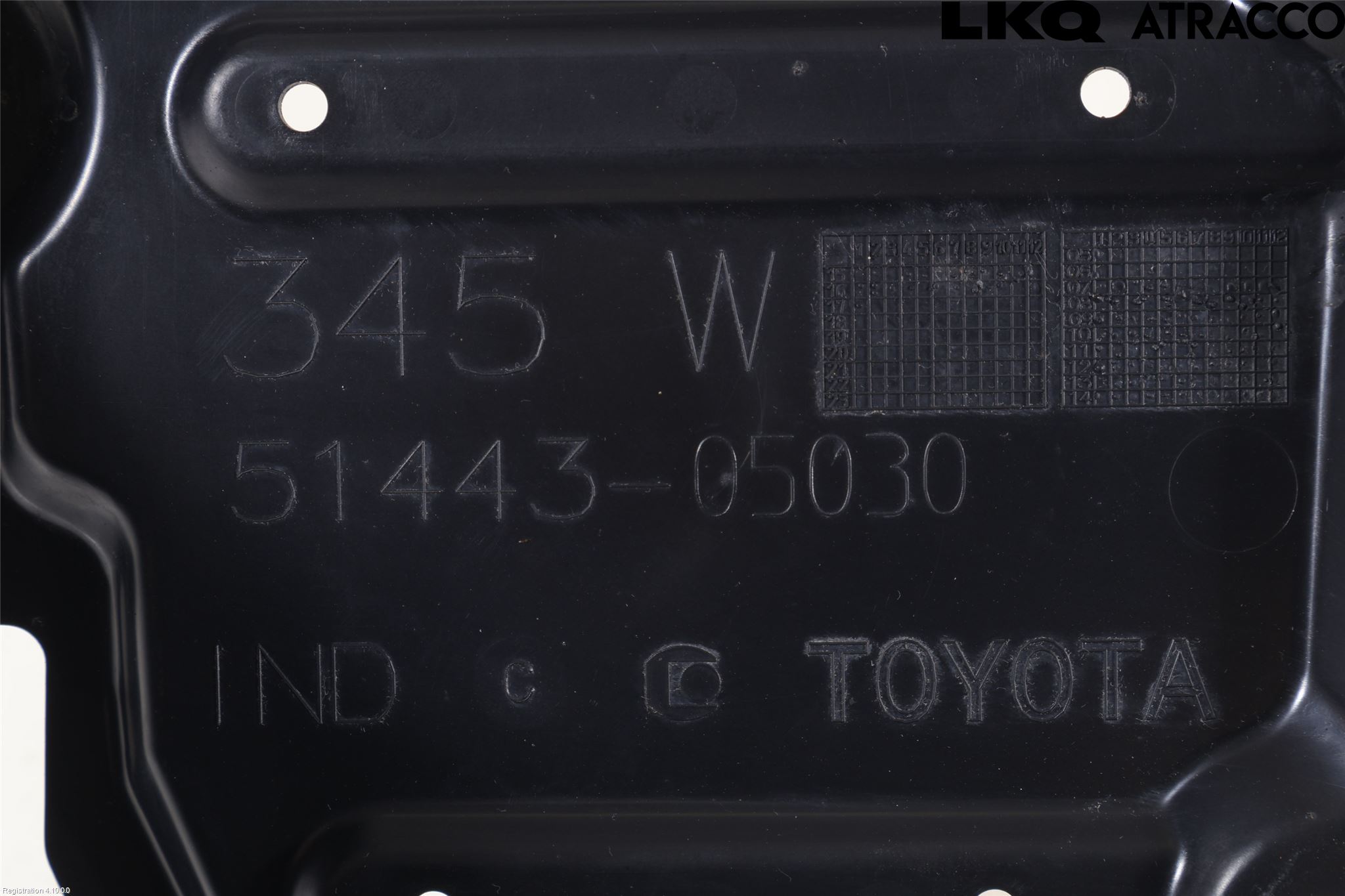 Toyota AURIS 13-19 Hasplåt Plåt-Plast