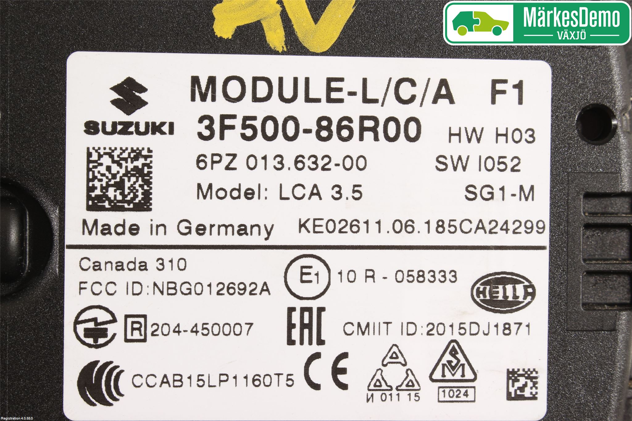 Suzuki VITARA 15- Sensor Aktivt Kollisionsskydd