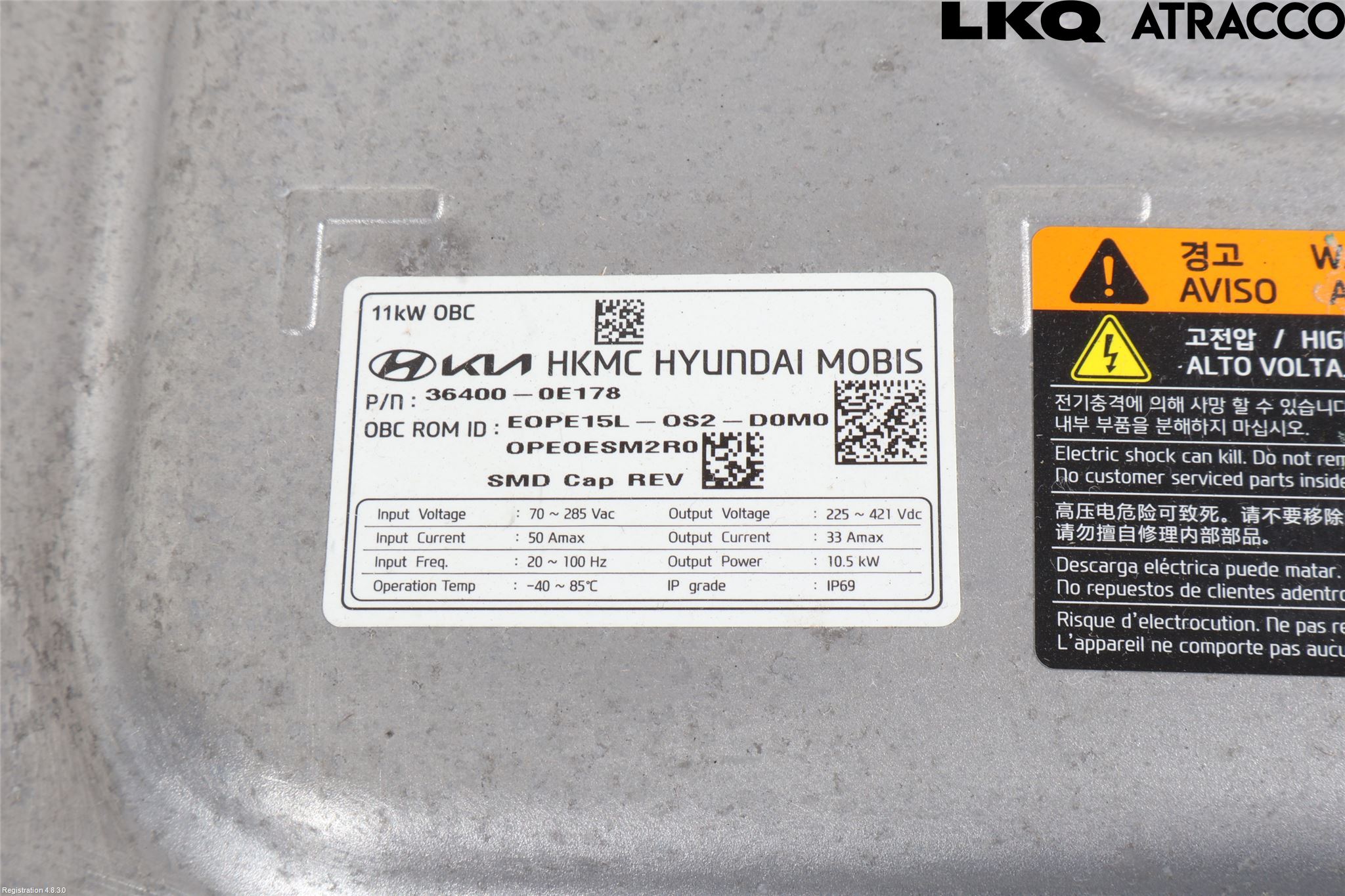 Hyundai KONA/ELECTRIC OS 18-23 Batteri Högspänning