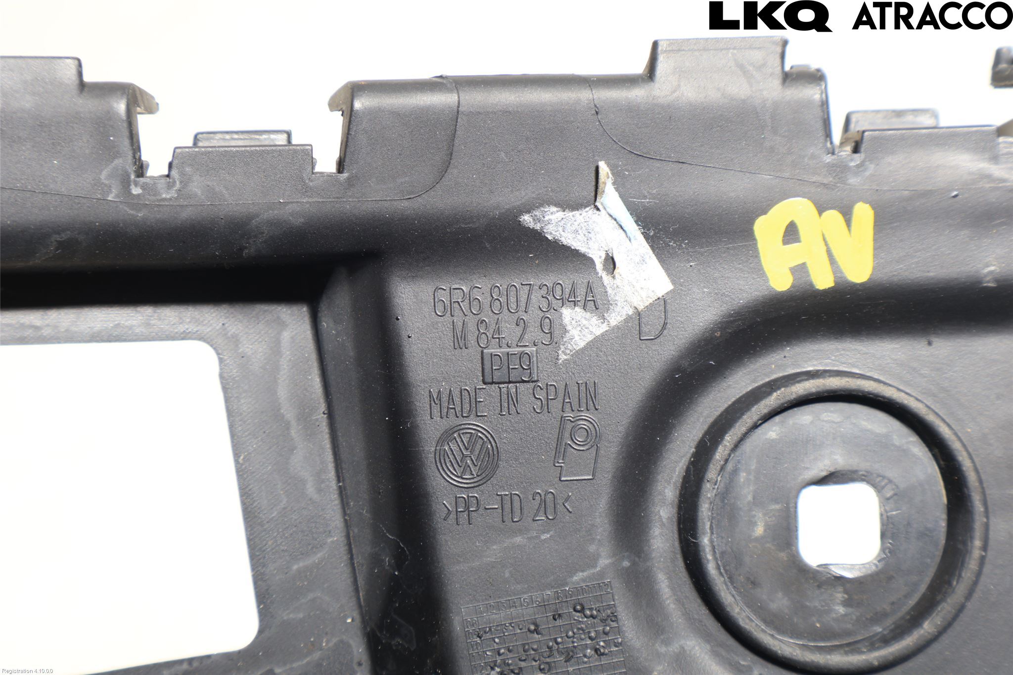 Volkswagen VW POLO 10-17 Stötfångarfäste Bak Hö