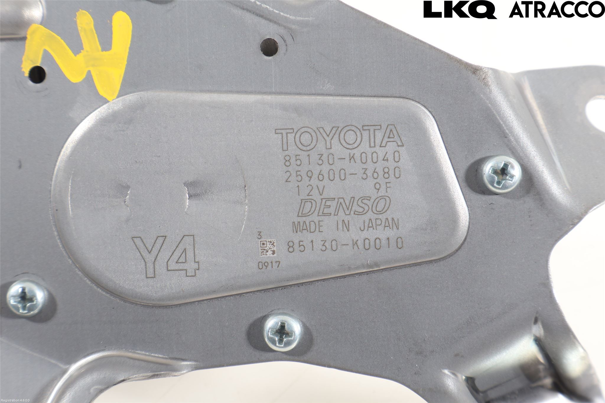 Toyota YARIS XP21 20- Torkarmotor Baklucka