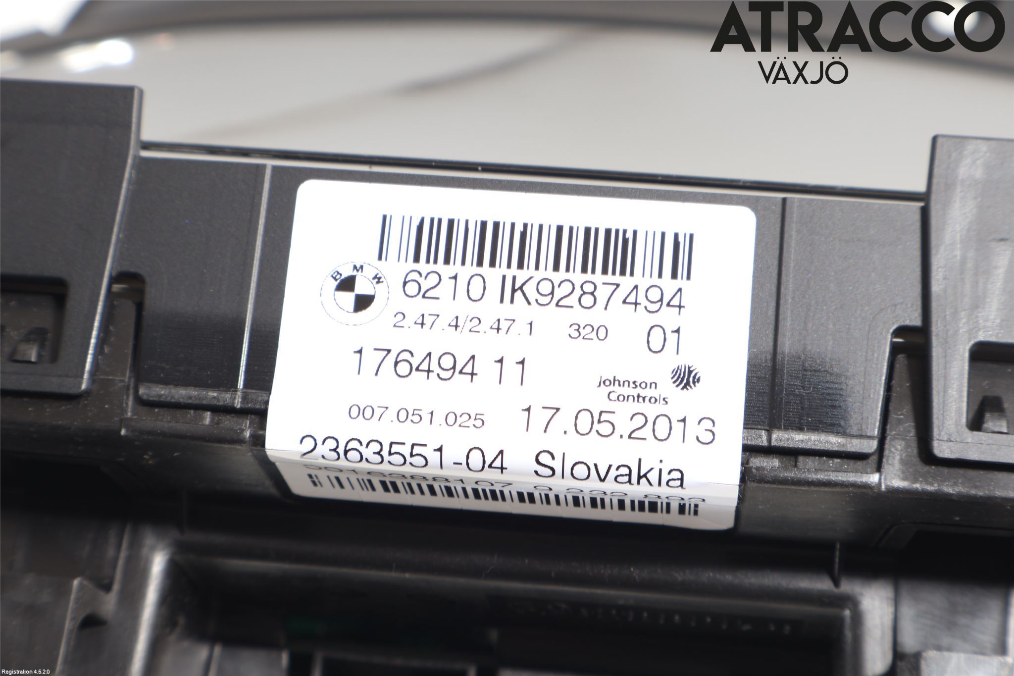 BMW 3 F30/F31/F80 12-19 Instrument Komb
