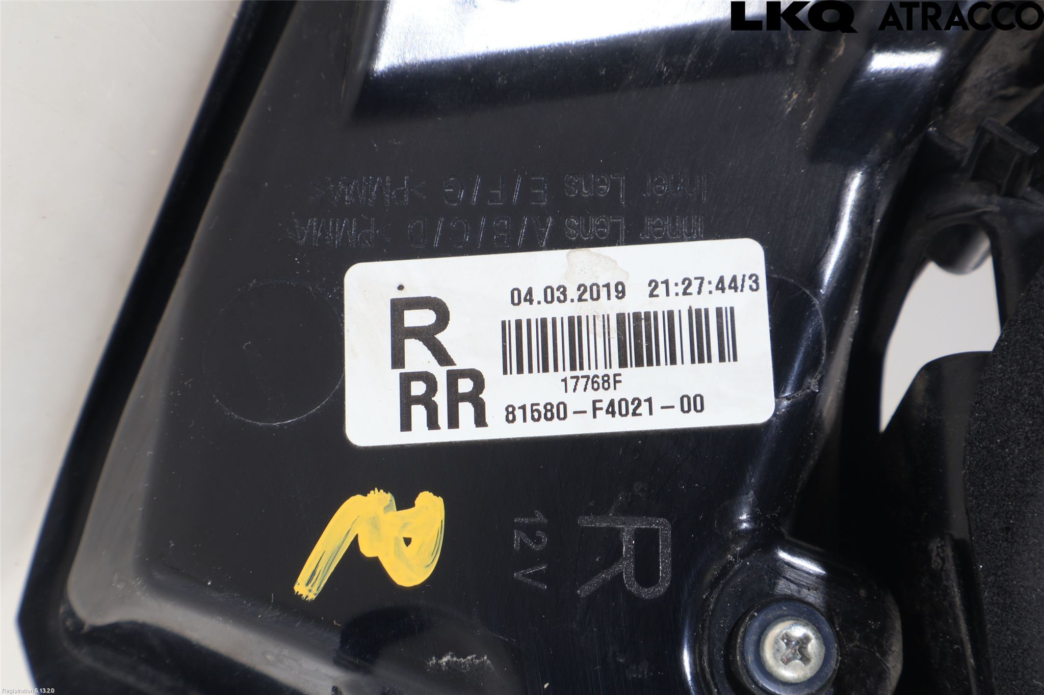 Toyota C-HR 16-23 Bakljus Lucka Hö