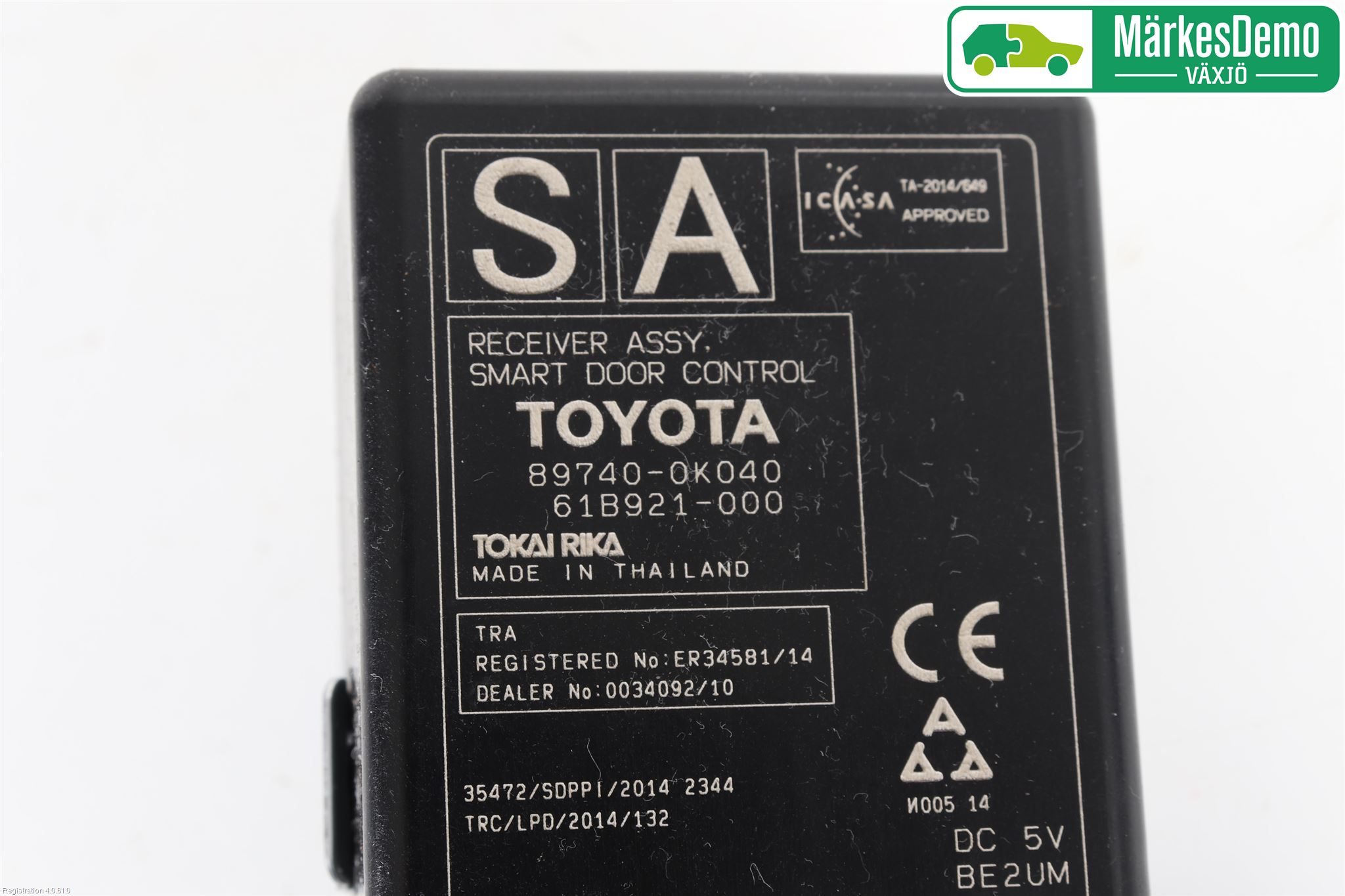 Toyota HILUX 16- Styrenhet Nyckellöst System