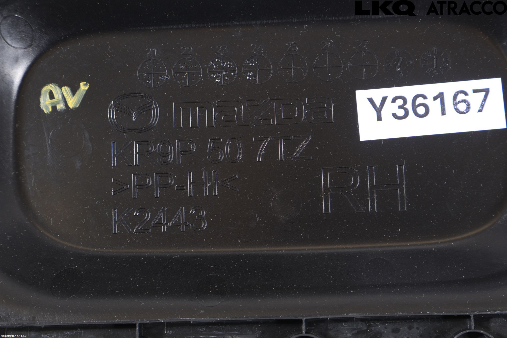 Mazda CX-80 24- Torpedplåt-Torpedplast