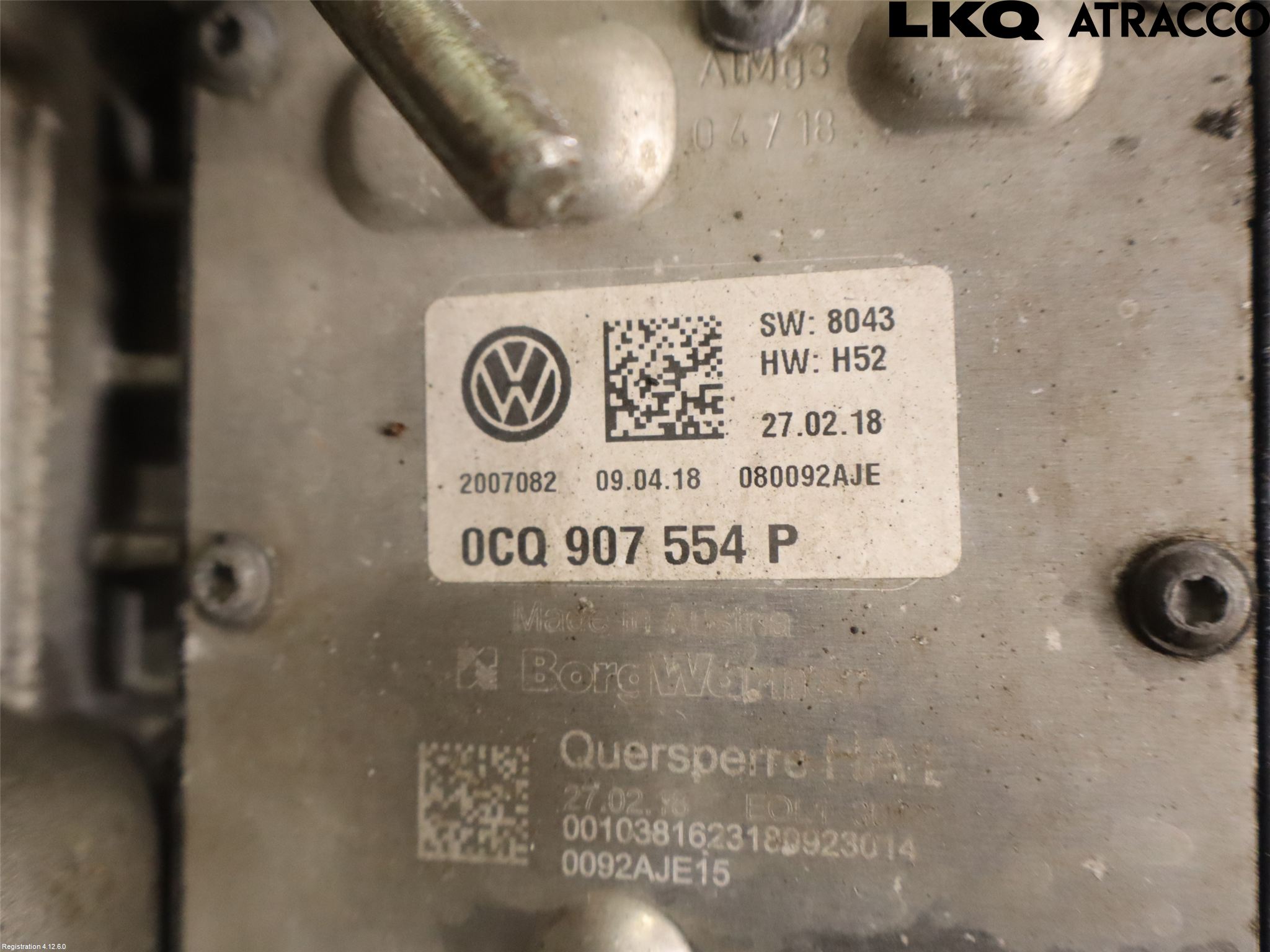 Volkswagen VW GOLF / E-GOLF VII 13-20 Framvagn Diffrential