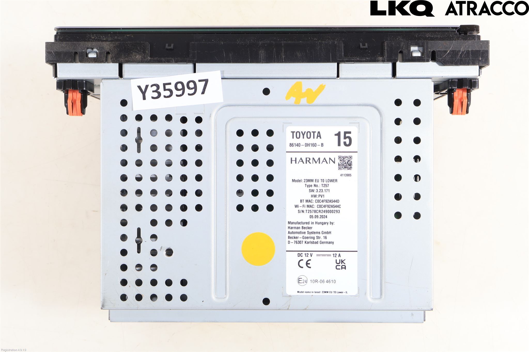 Toyota AYGO X AB70 22- Cd Radio - Multimediapanel