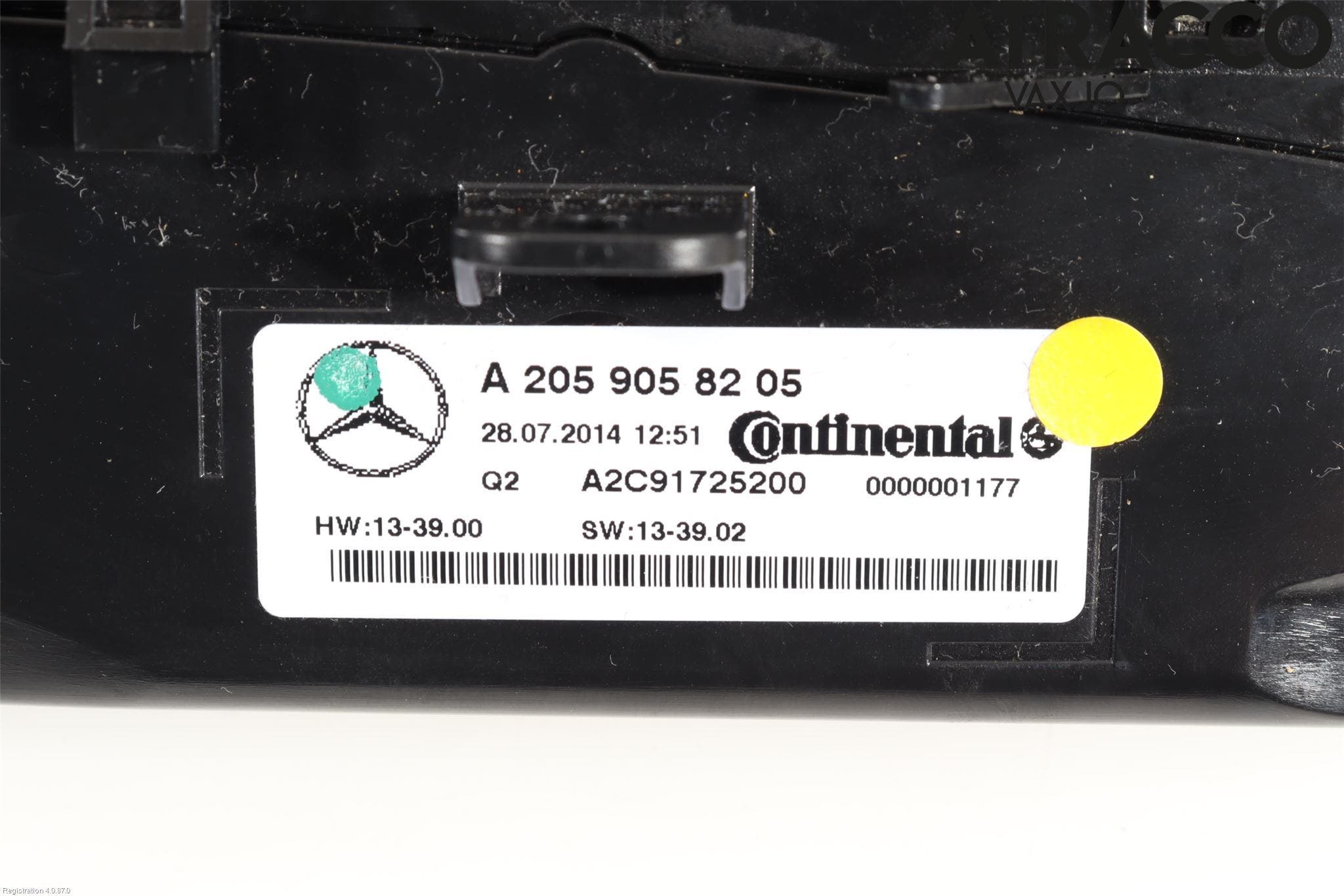 Mercedes-Benz MB C-KLASS (W205) 14-21 Ac Styrenhet Ac Manöveren