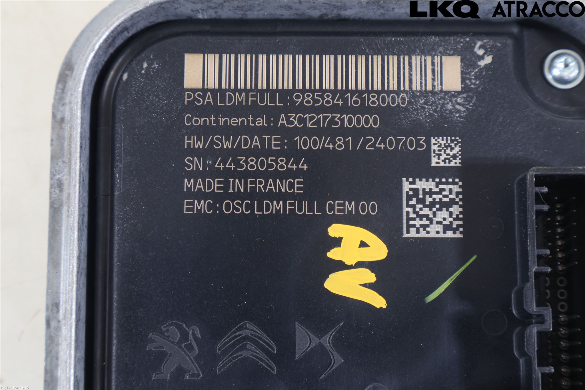 Peugeot 308/E-308 21- Styrenhet Strålkastare