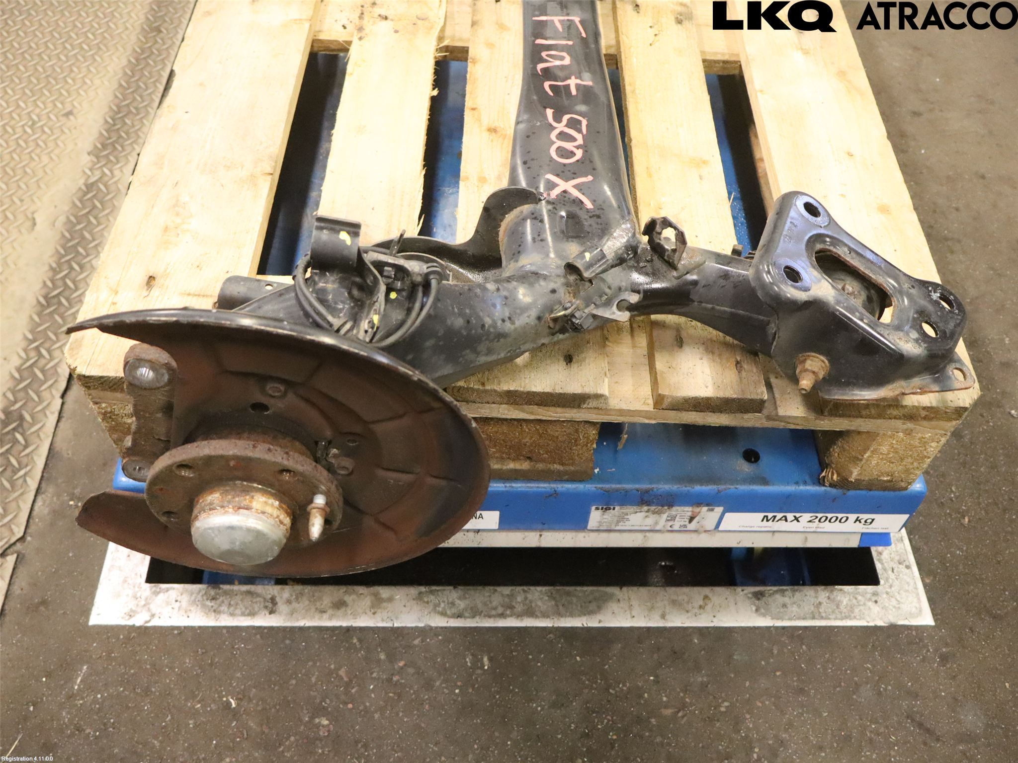 Fiat 500L 13-19 Bakaxelbalk