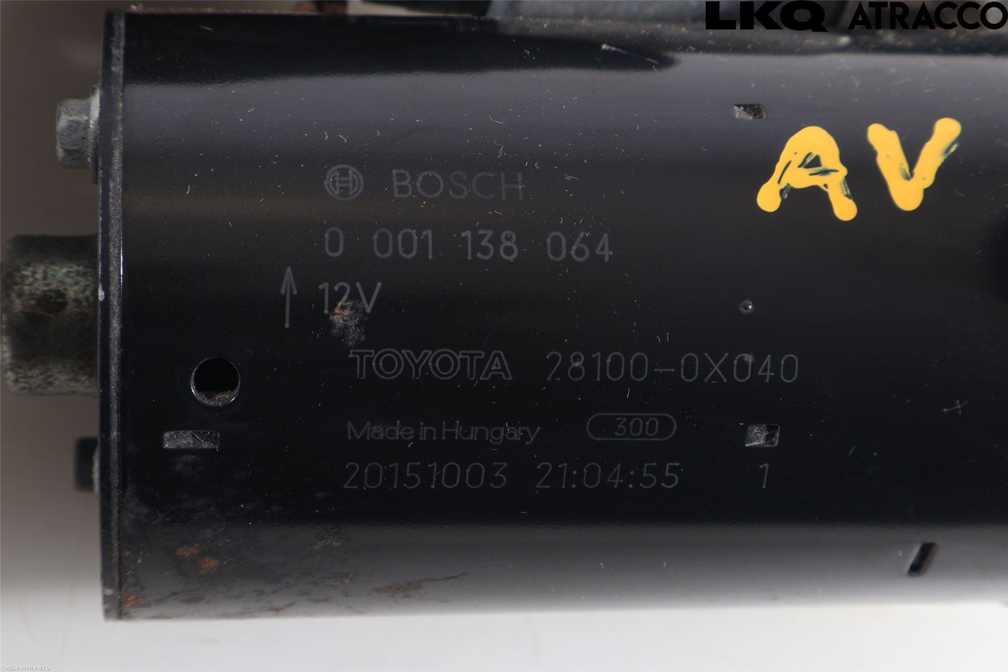 Toyota AURIS 13-19 Startmotor Diesel