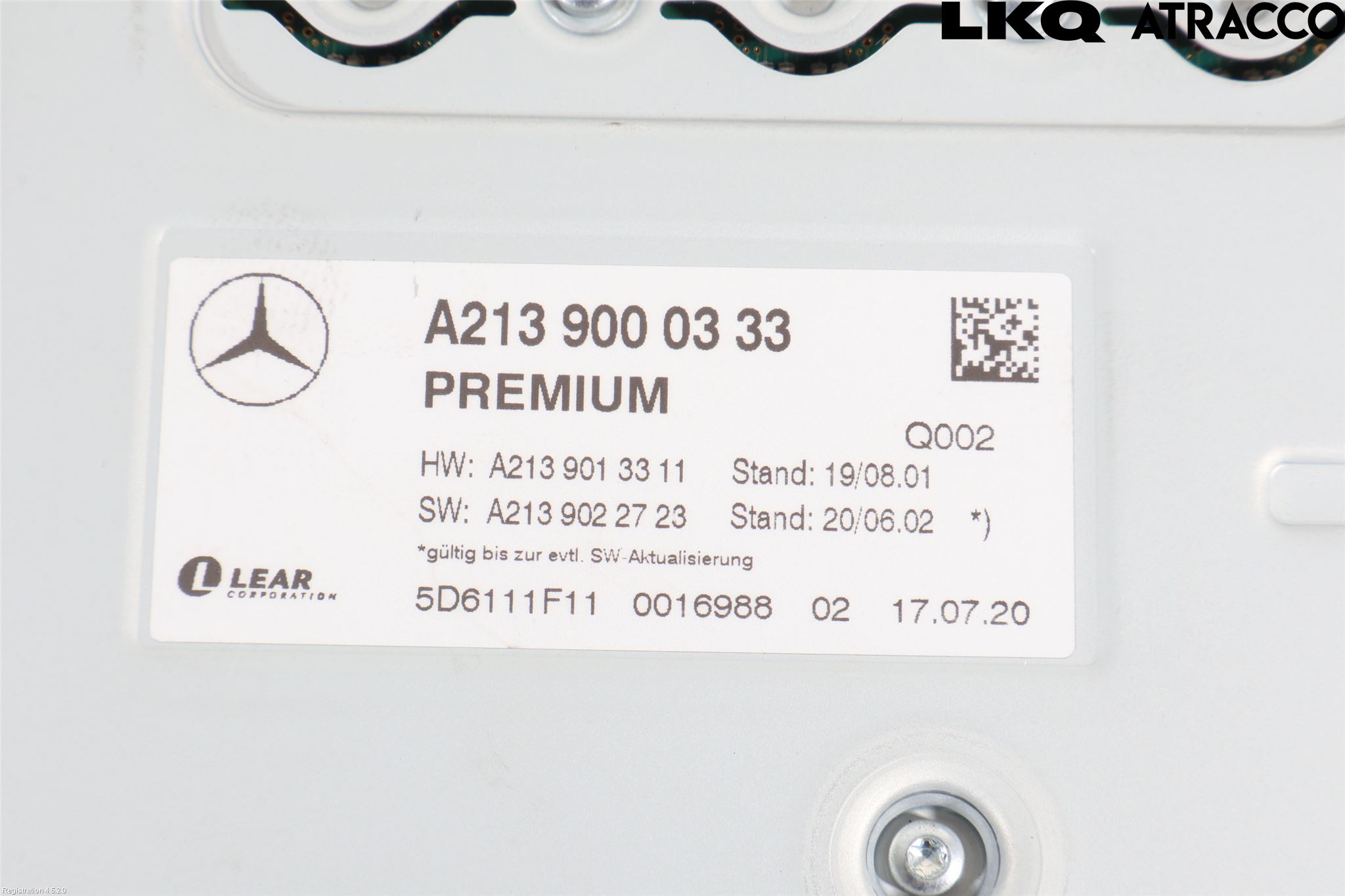 Mercedes-Benz MB E-KLASS (W213) 16-23 Radio-Stereo Förstärkare