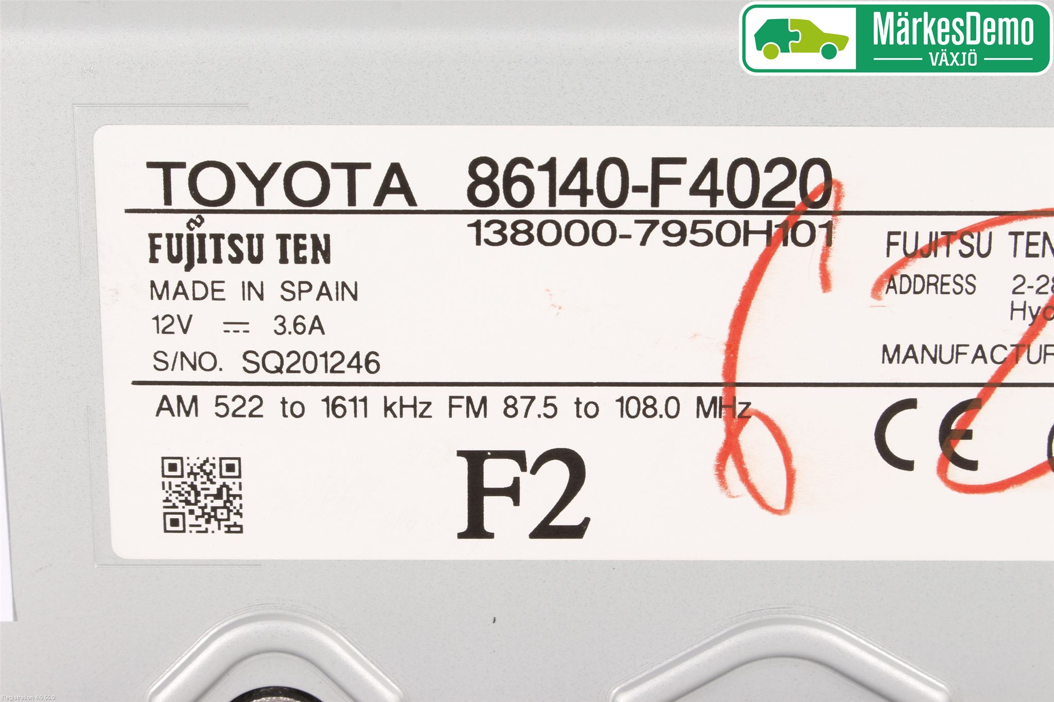 Toyota C-HR 16-23 Cd Radio - Multimediapanel