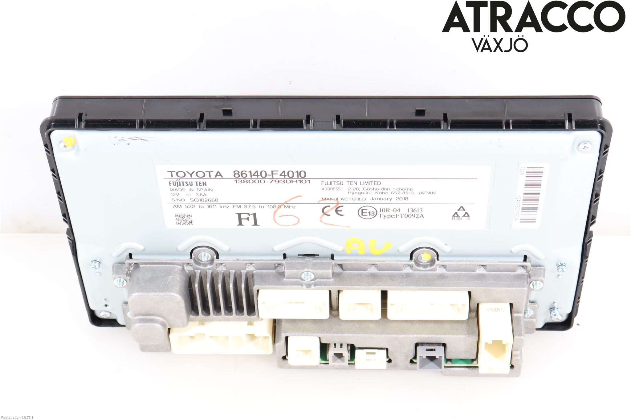 Toyota C-HR 16-23 Multifunktionsdisplay