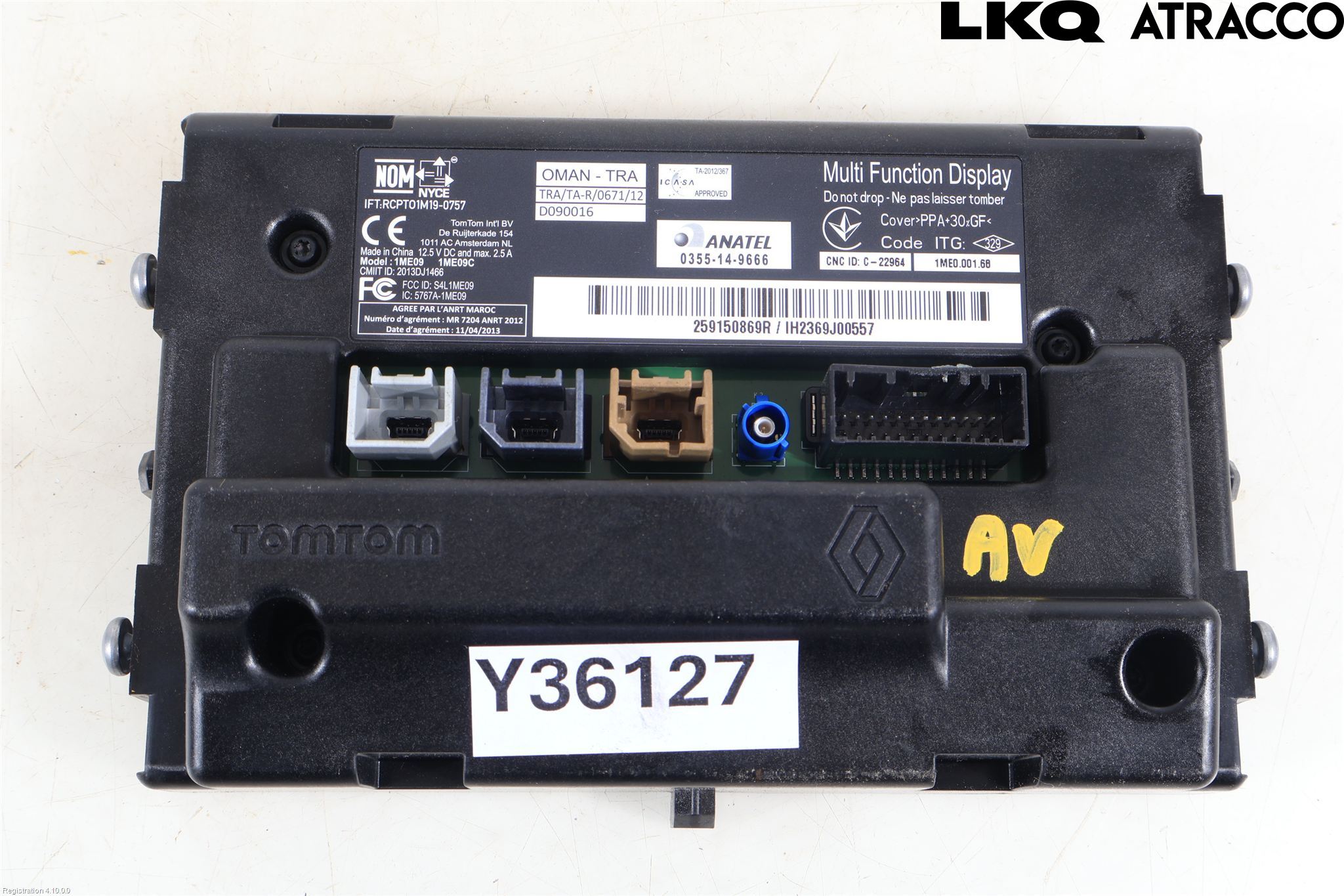 Nissan NV250 20-22 Multifunktionsdisplay